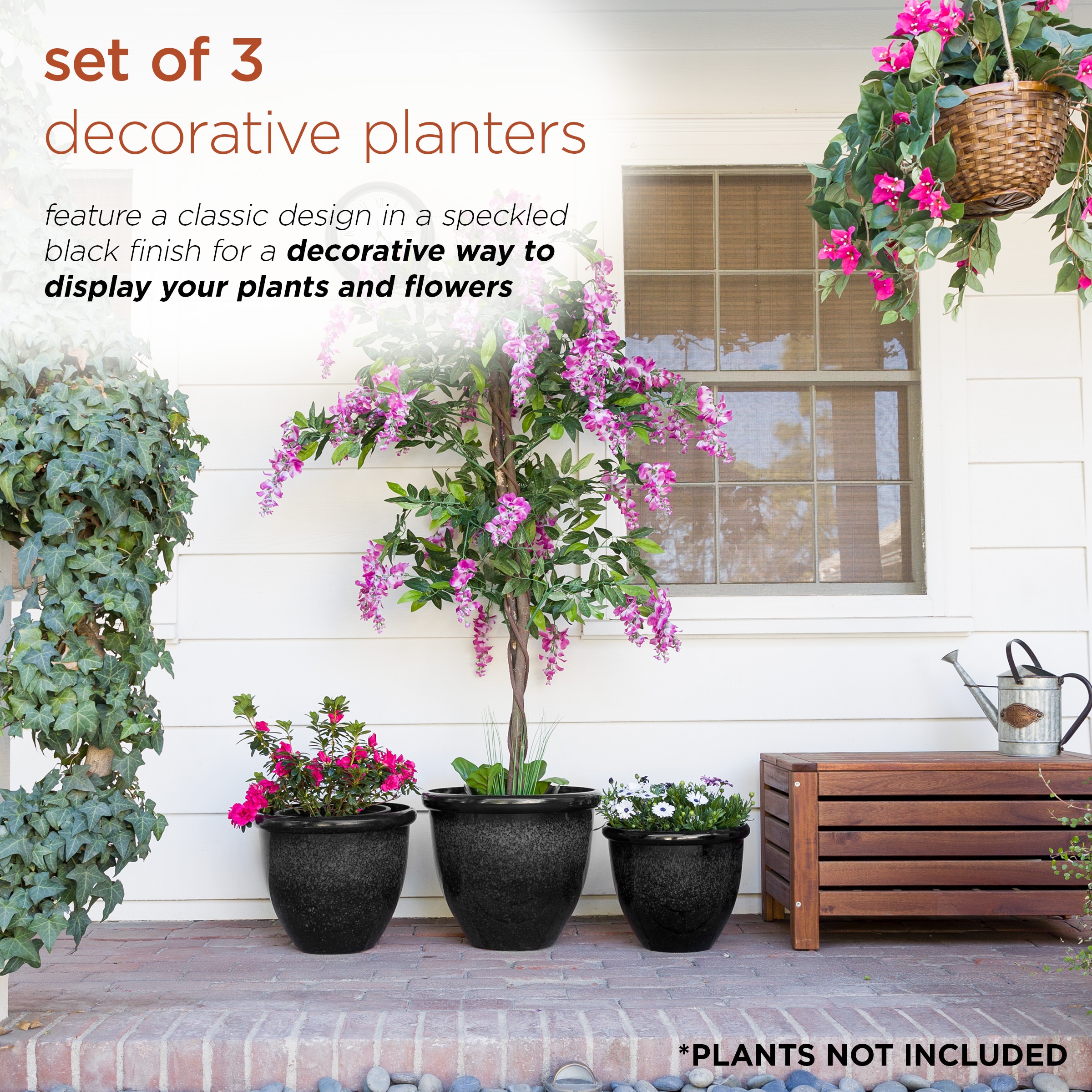 Alpine Corporation CLL436A-BK Planter-Window-Box - View #4