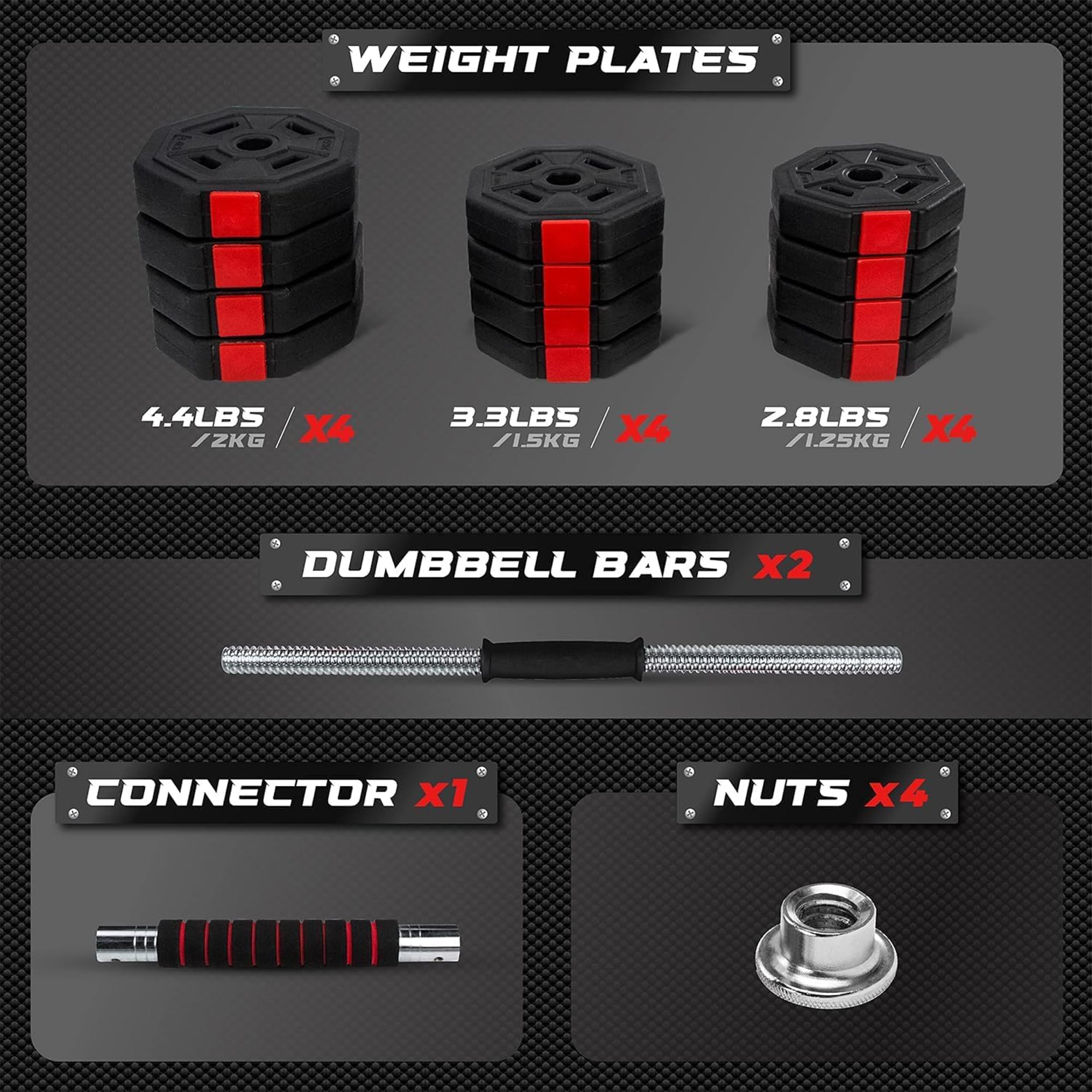 Yes4All K82U Barbells-Weight-Bars-Plates - View #3