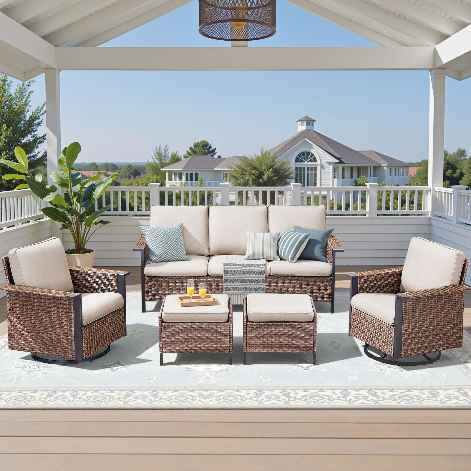Rilyson LMSW202118BG Patio-Conversation-Sets - View #12