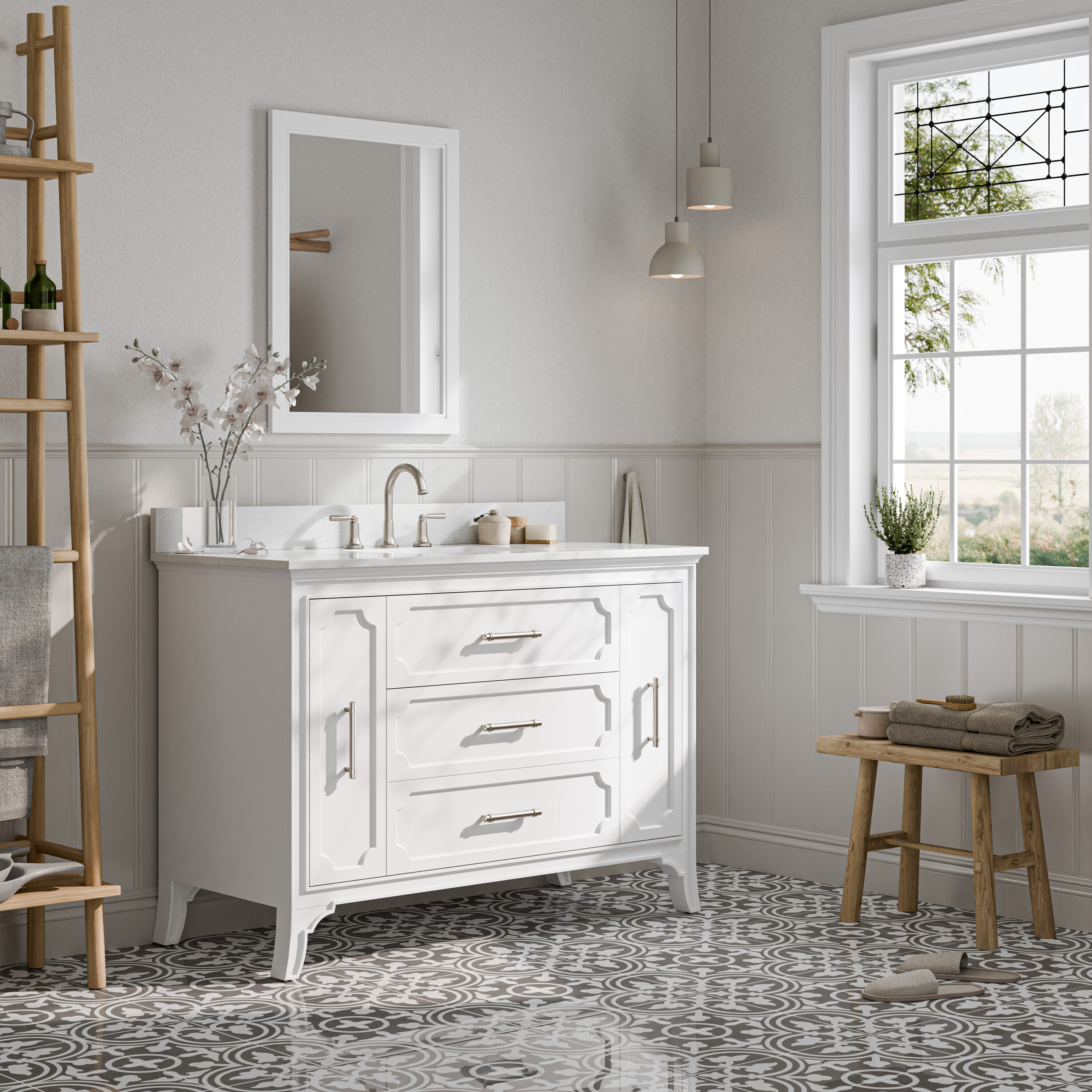 allen + roth 1008VTC-48-201-925UR Bath-Vanity-Combo - View #12