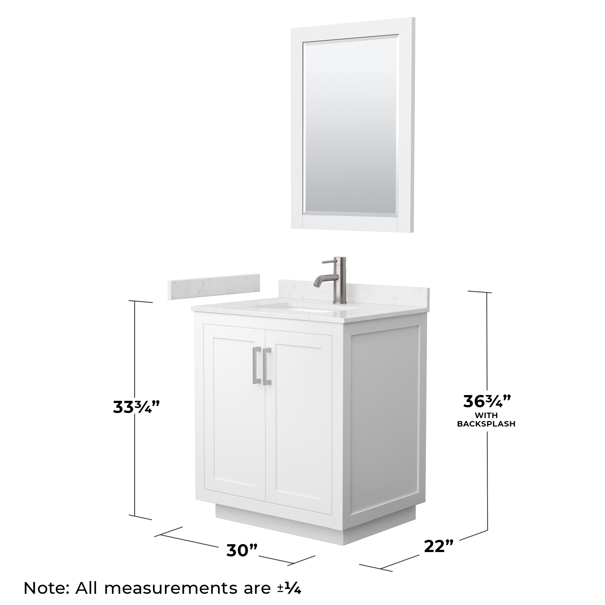 Wyndham Collection WCF292930SWHC2UNSM24 Bath-Vanity-Combo - View #6