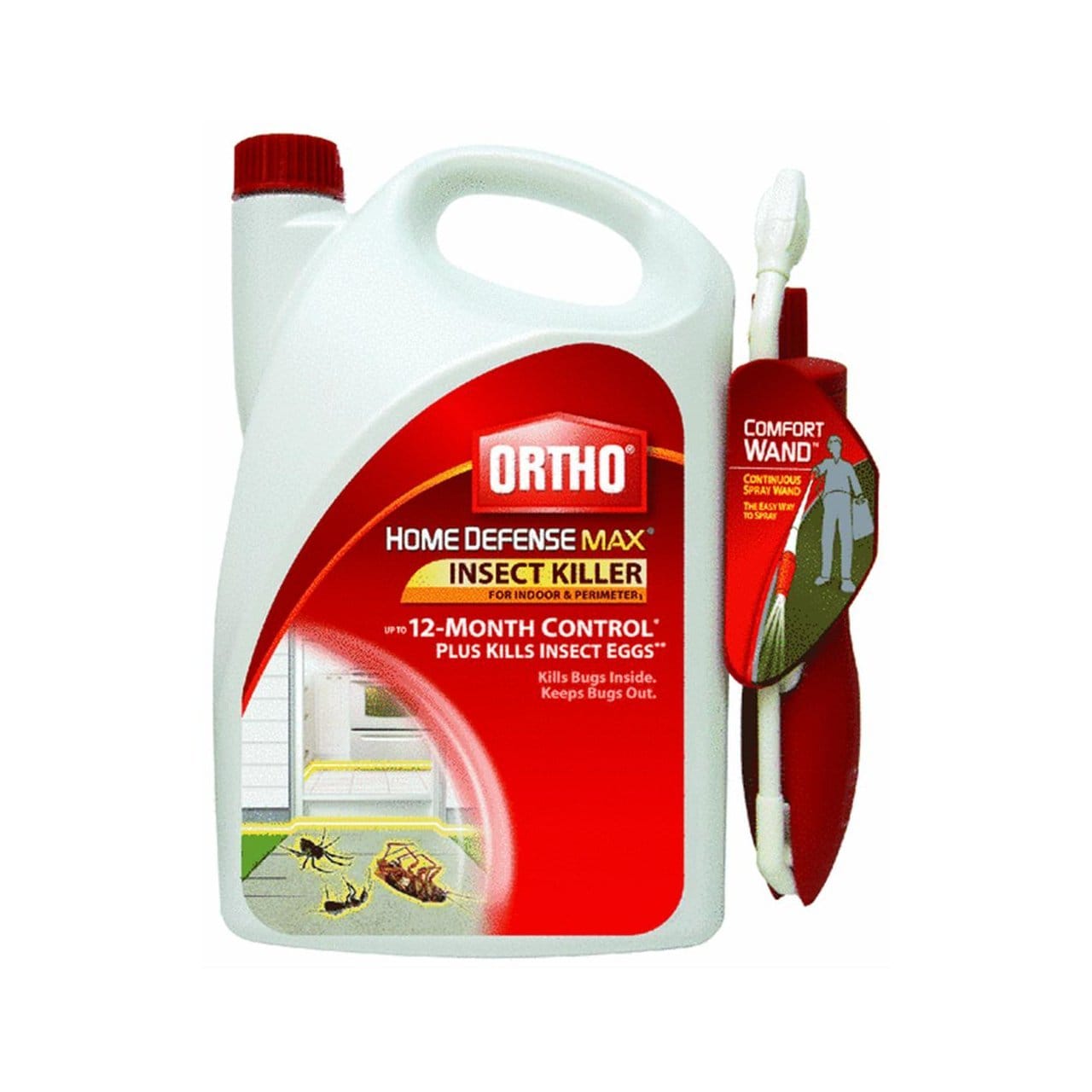 ORTHO  Home Defense MAX Insect Killer with Comfort Wand - Effective Pest Control for Indoor and Outdoor Use