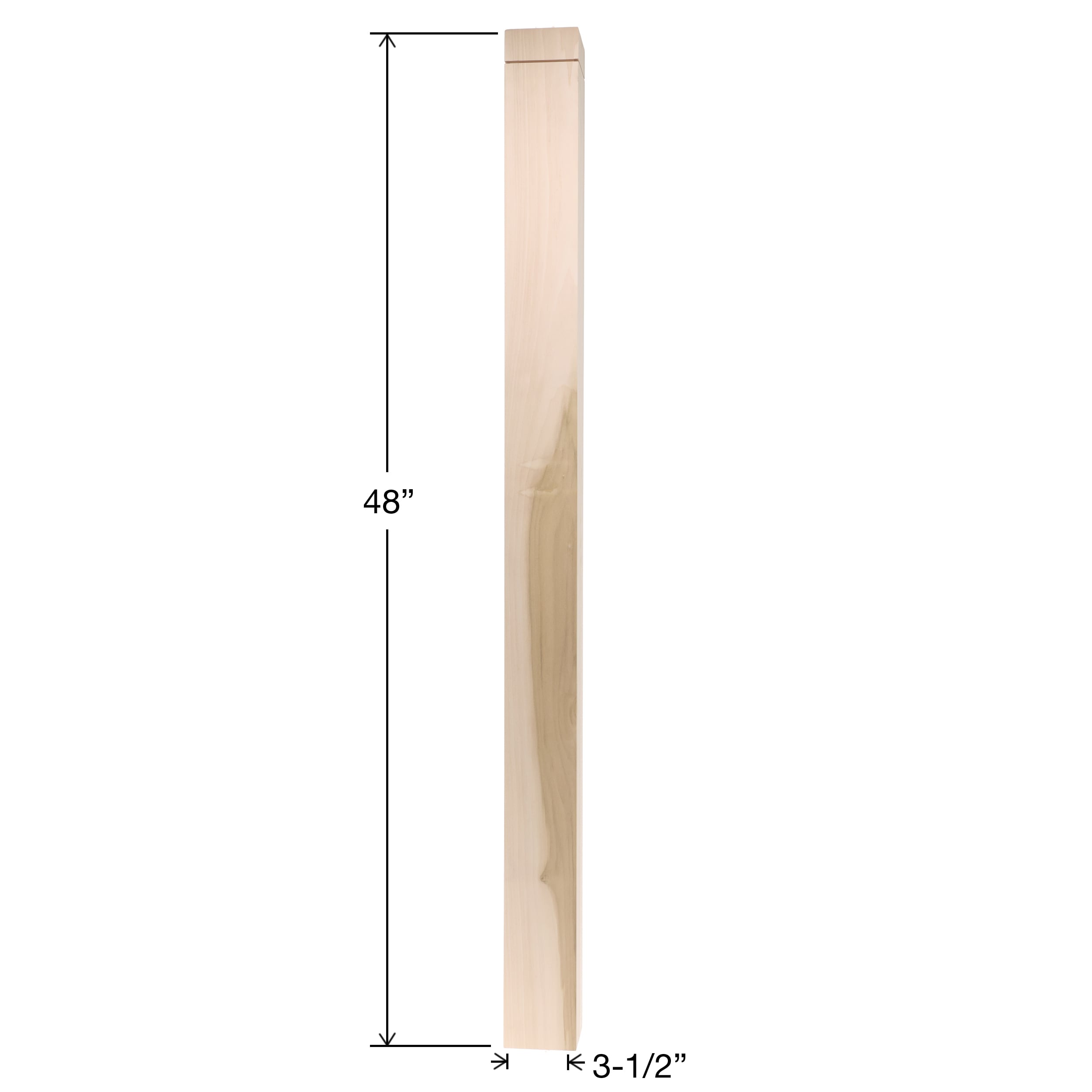 RELIABILT WG350N48WHTOAK Interior-Stairpart-Newel-Posts - View #4