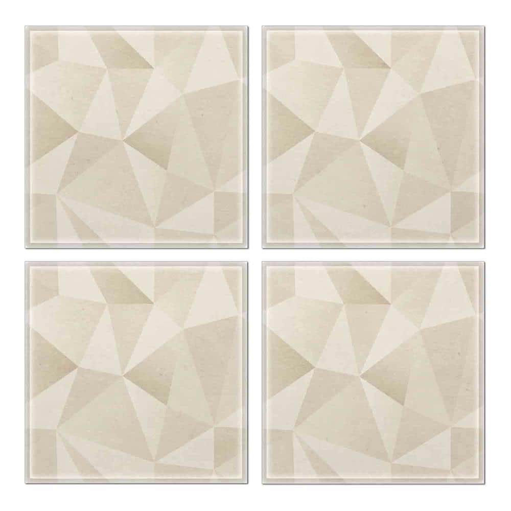 Instant Mosaic Upscale Designs by Ema 16-Pack 6-in x 6-in Glossy Glass Subway Wall Tile