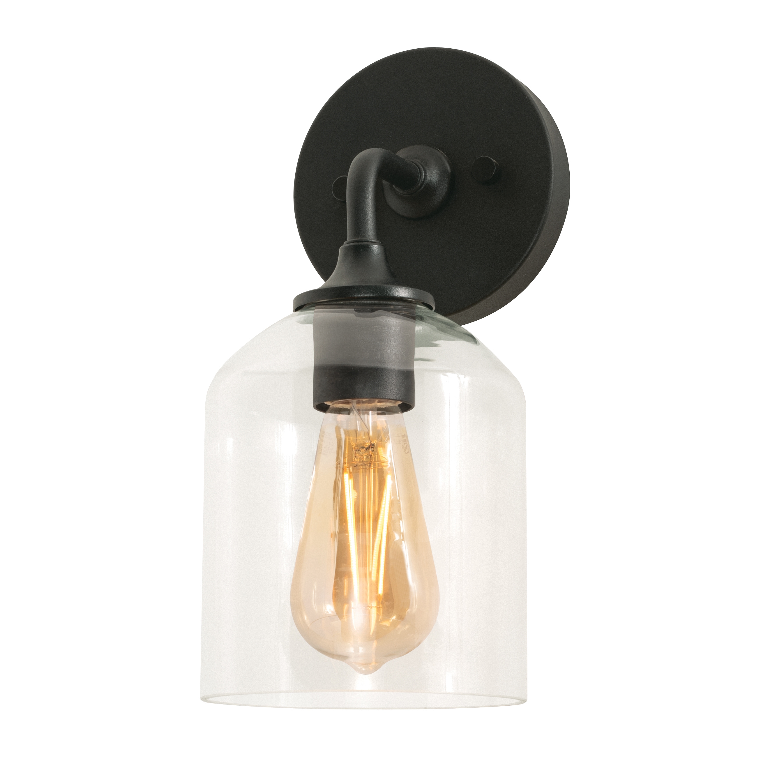 AFX WMMS0611MBBK William 24-in 1 -Light Black Modern/contemporary Vanity light