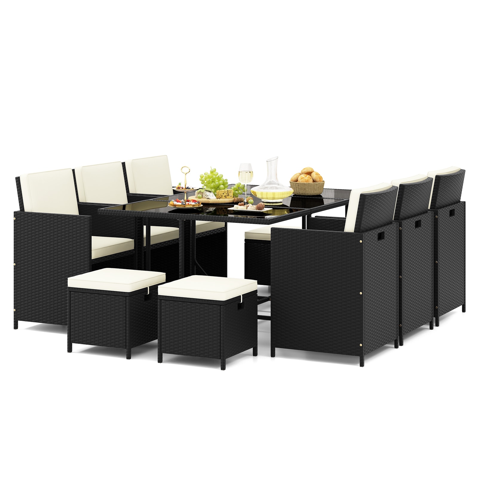 Forclover HYFW-702WH+ Patio-Dining-Sets - View #2
