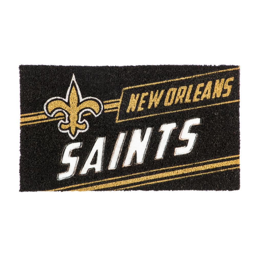 New Orleans Saints Crumb Rubber Door Mat