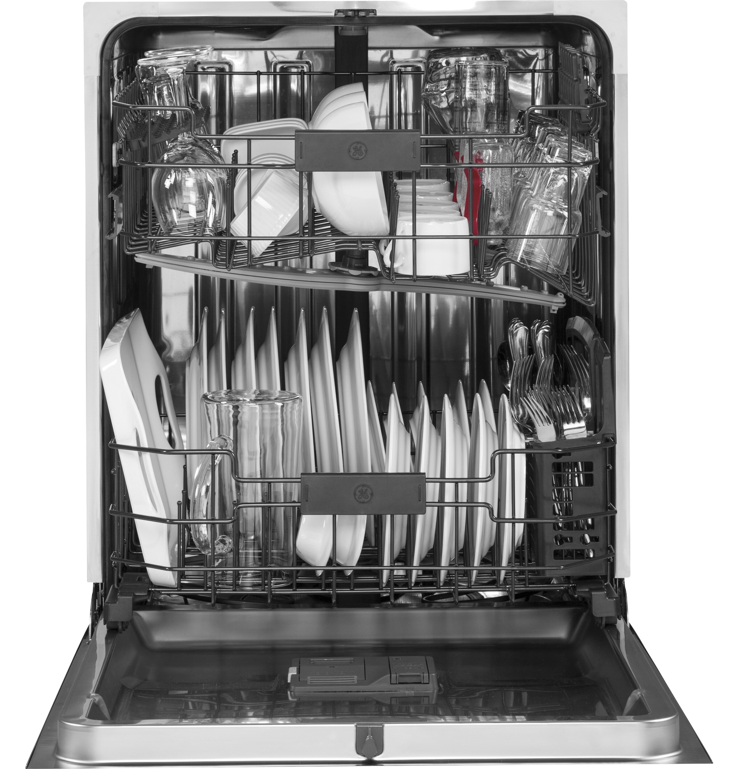 GE Front Control 24-in Built-In Dishwasher (Slate) ENERGY STAR, 46