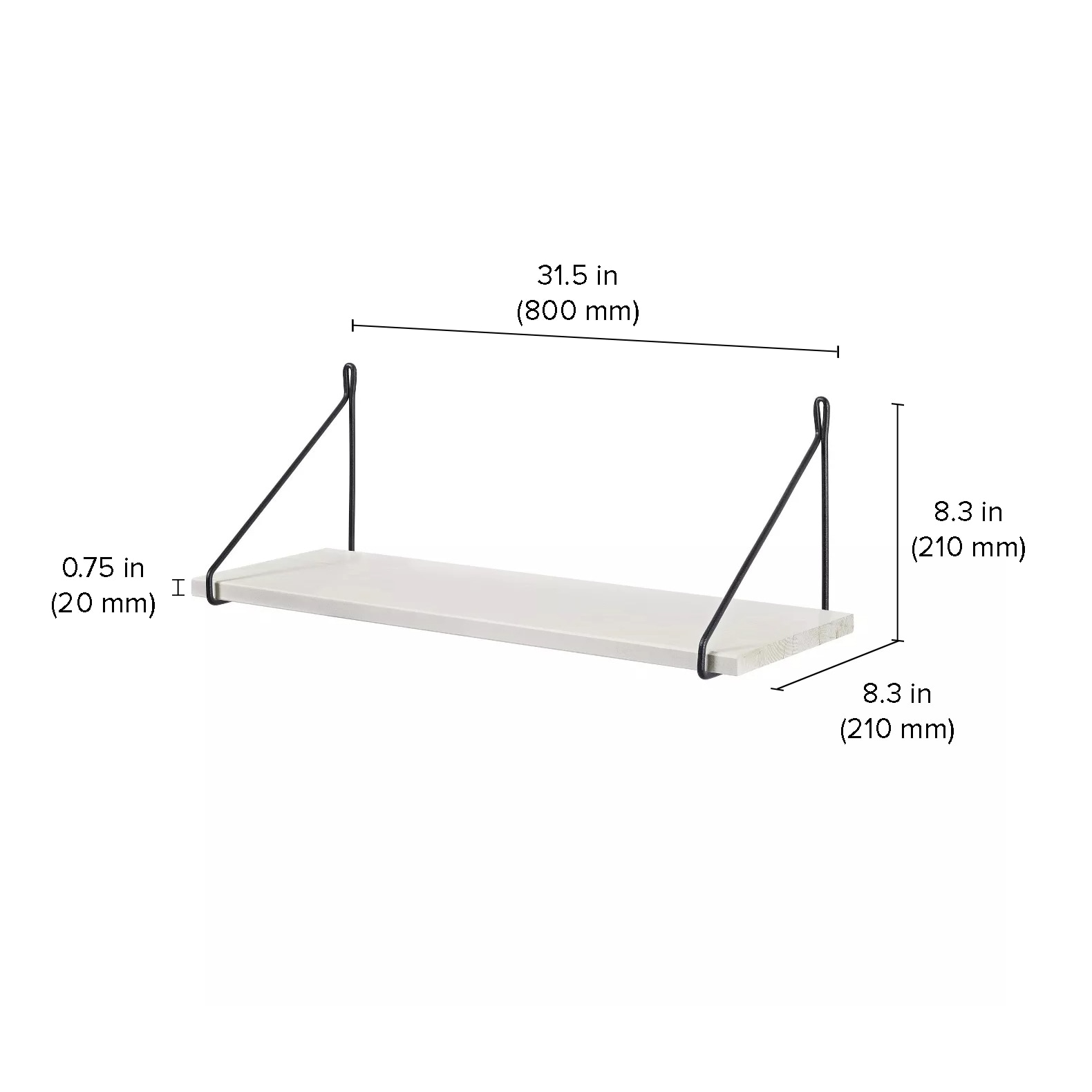 DOLLE 130217 Wall-Mounted-Shelving - View #2