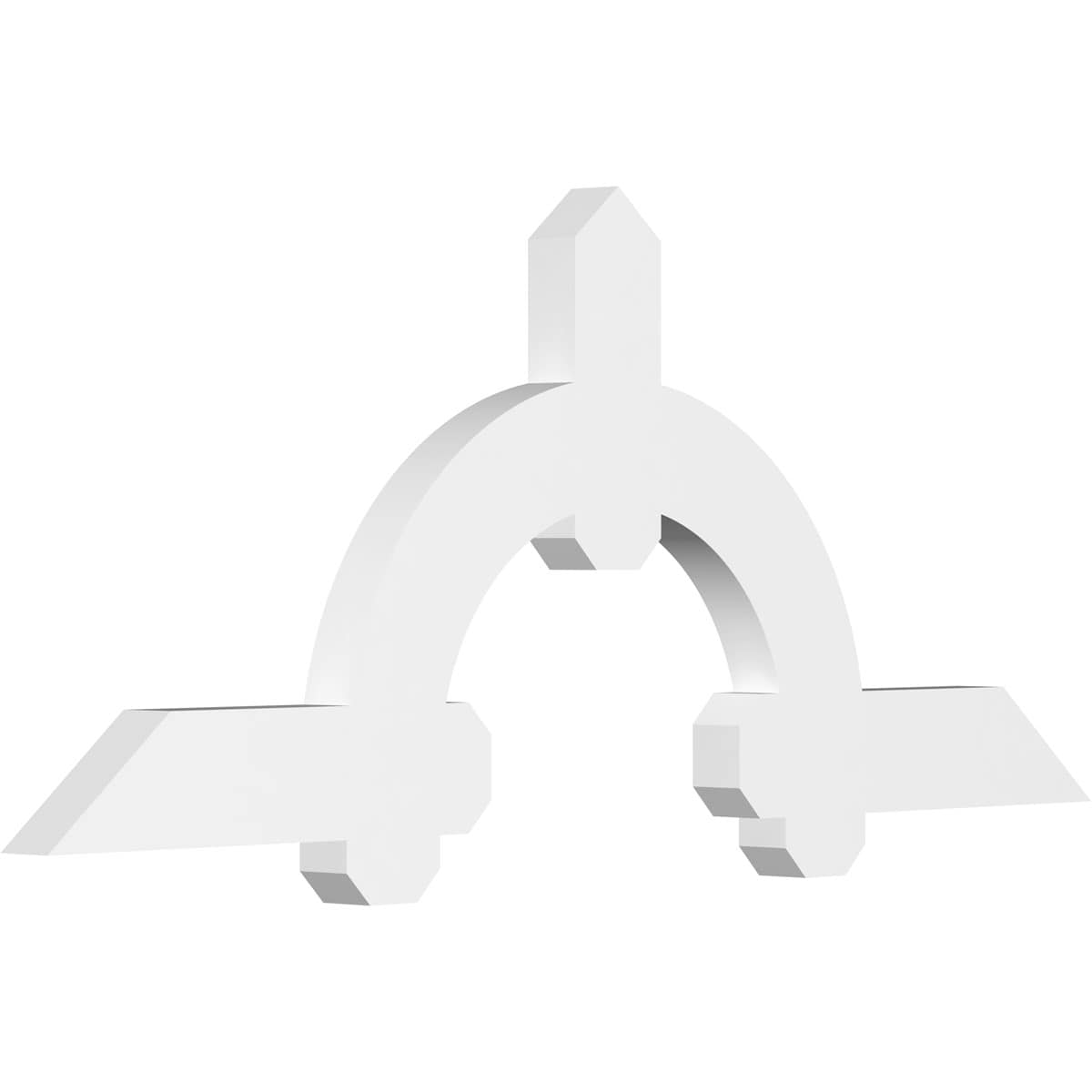 Ekena Millwork GBP048X20X0204ERI00 Ericson White PVC Gable bracket