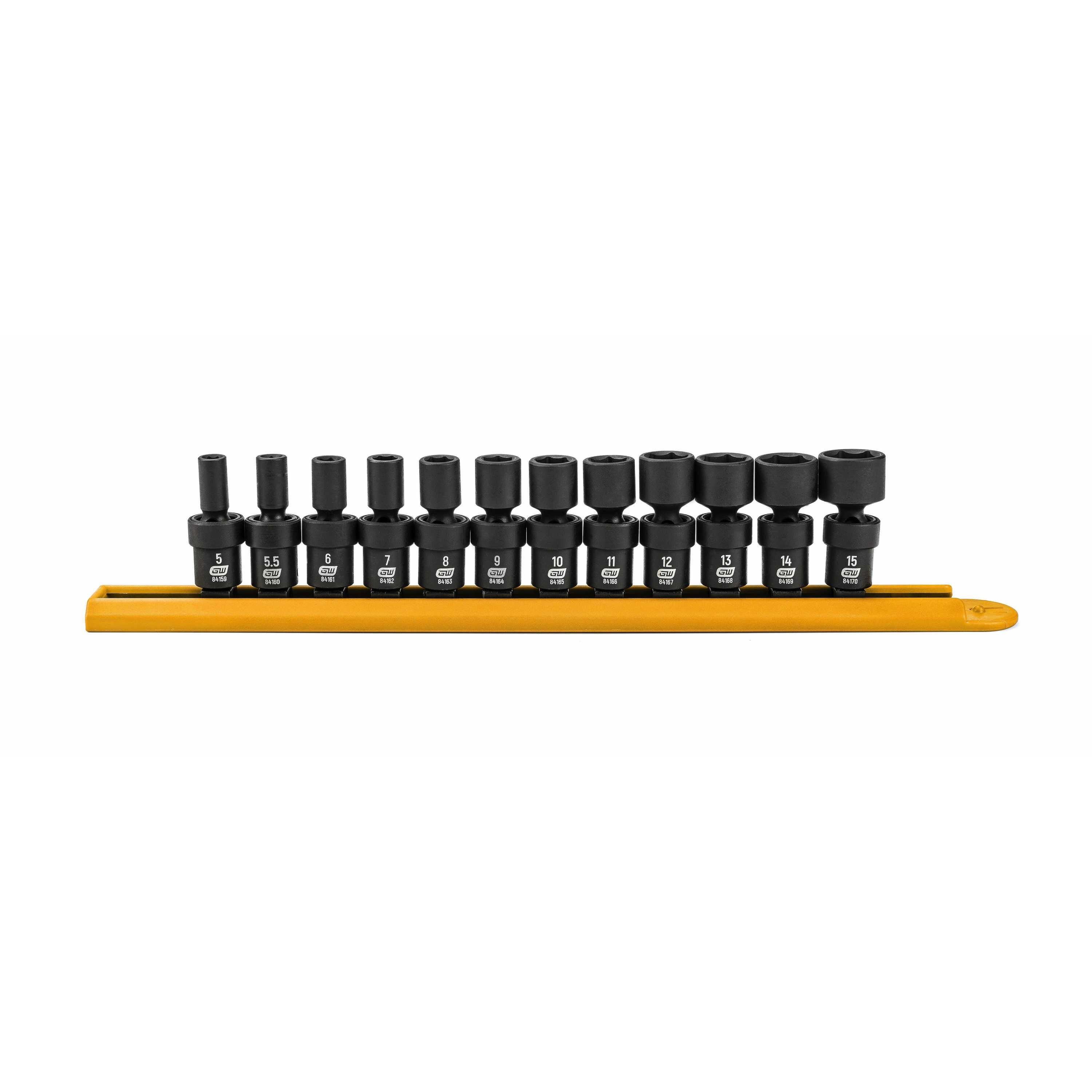 GEARWRENCH 84905 12 -Piece Standard (SAE) 1/4-in Drive Set 6-point Impact Socket Set