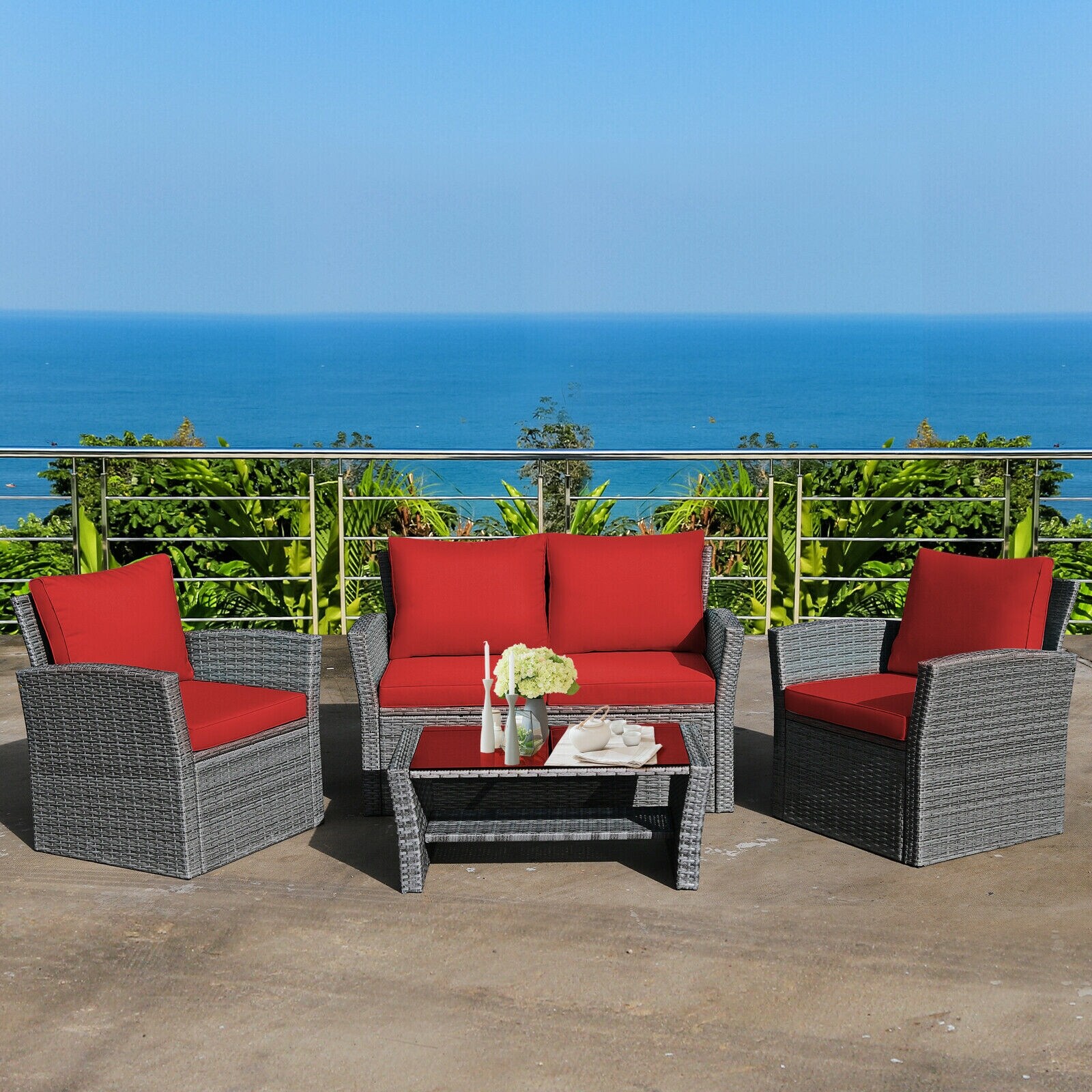 Forclover HBV-841CRE Patio-Conversation-Sets - View #9