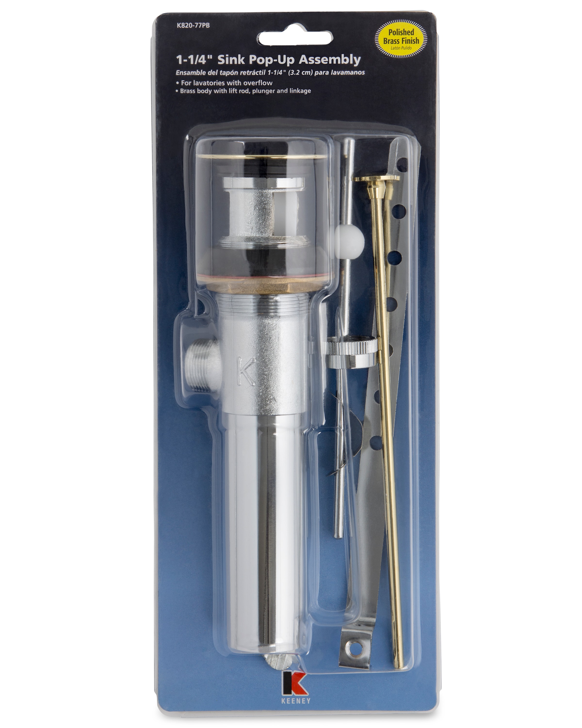 Keeney K820-77PB Popup-Drains-Accessories - View #4