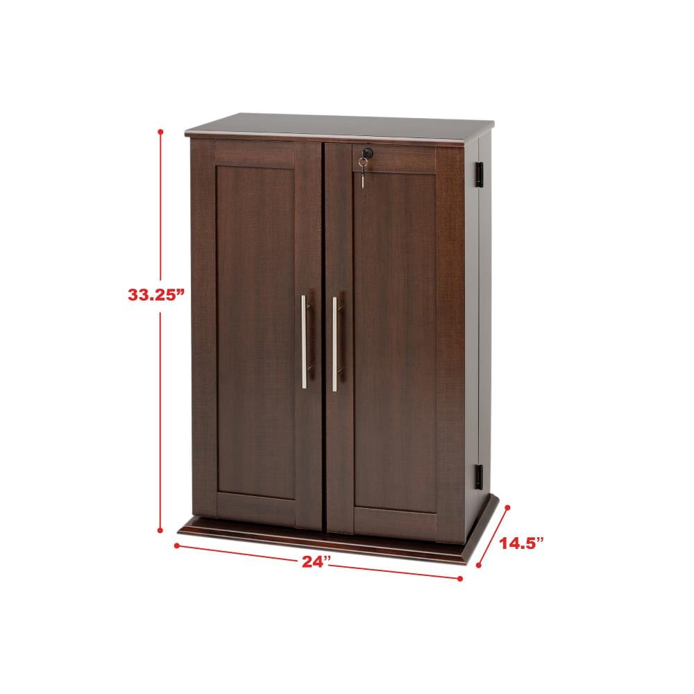 Prepac Espresso Transitional Composite Media Cabinet ELS-0192 at Lowes.com