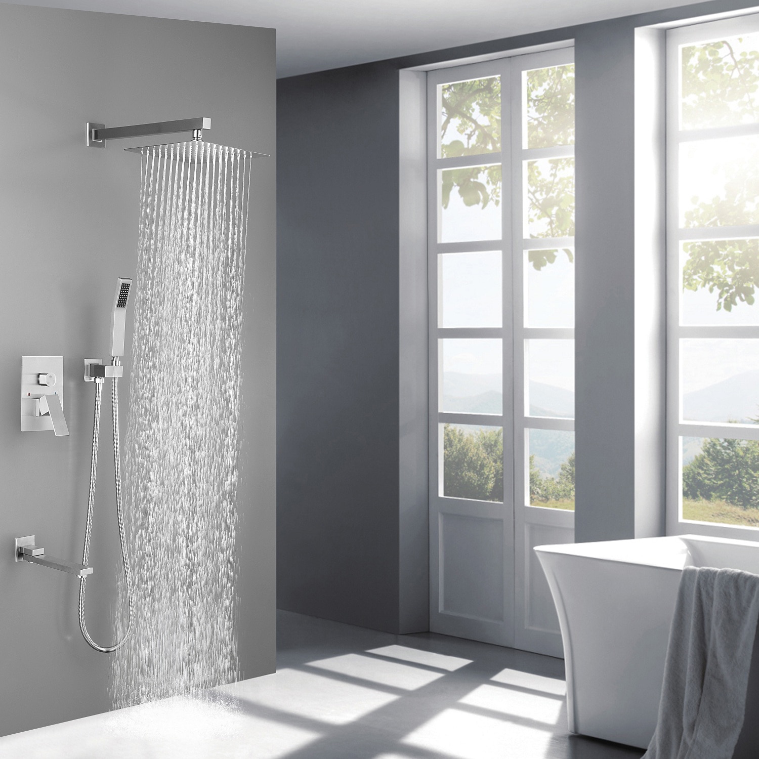 Mondawe OR-6203BN-DG Showerhead-Bar-Panels - View #3