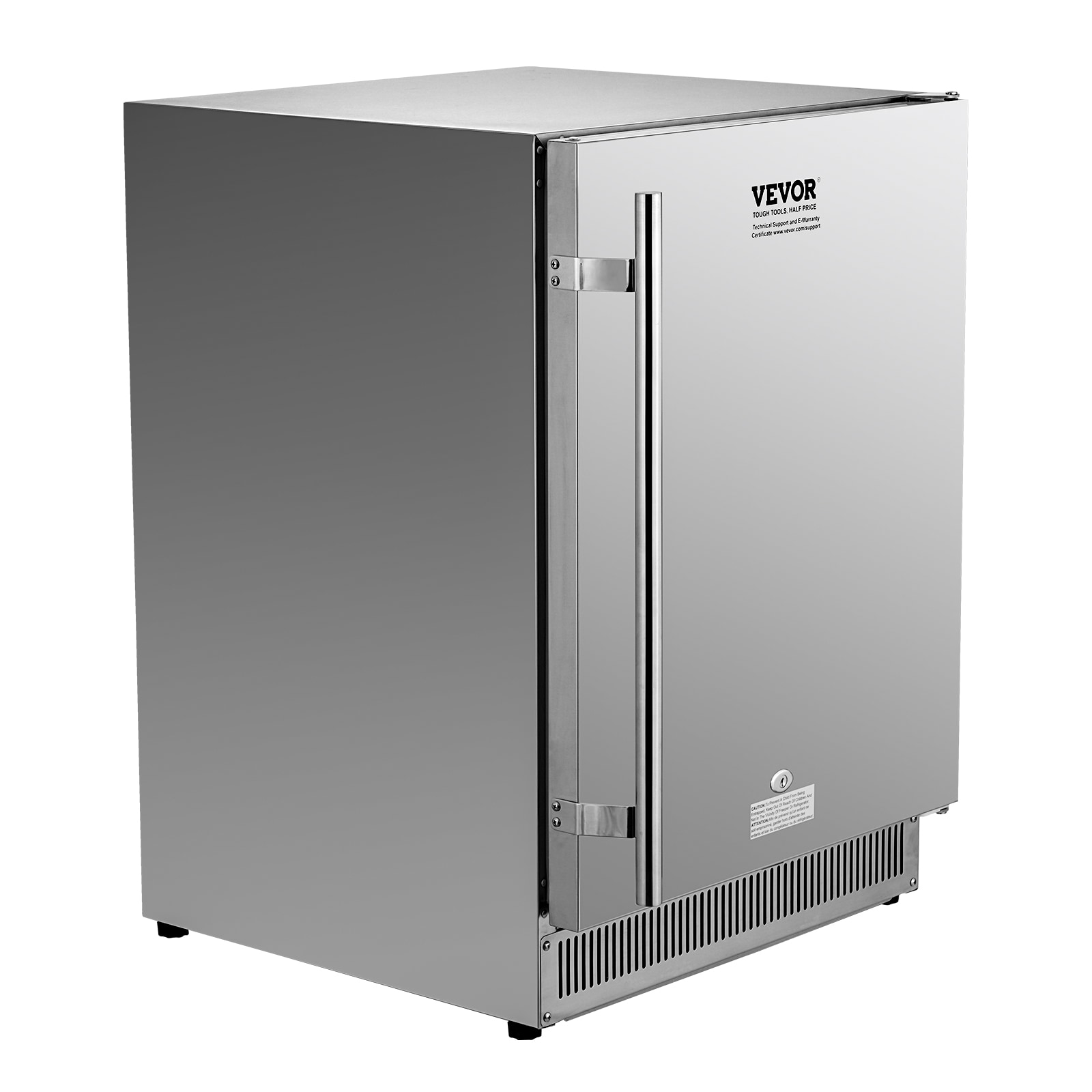 VEVOR 25.24-in W Commercial/ 439 Stainless Steel Built-In Indoor or Outdoor  Beverage Refrigerator in the Beverage Refrigerators department at
