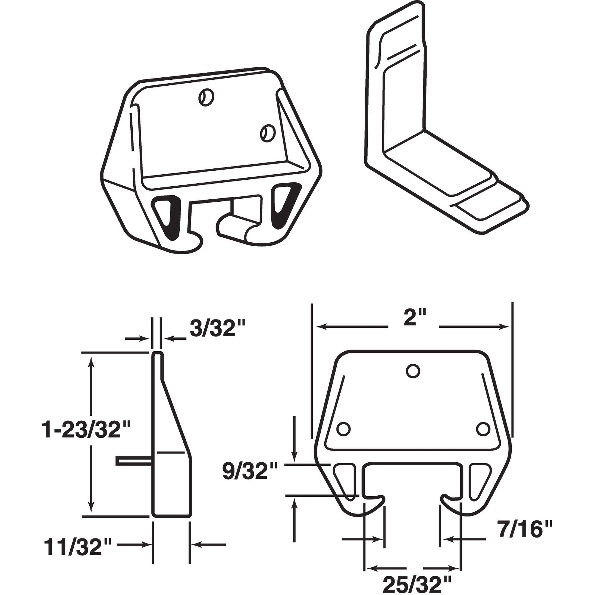 Prime-Line R 7082 Drawer-Hardware - View #2