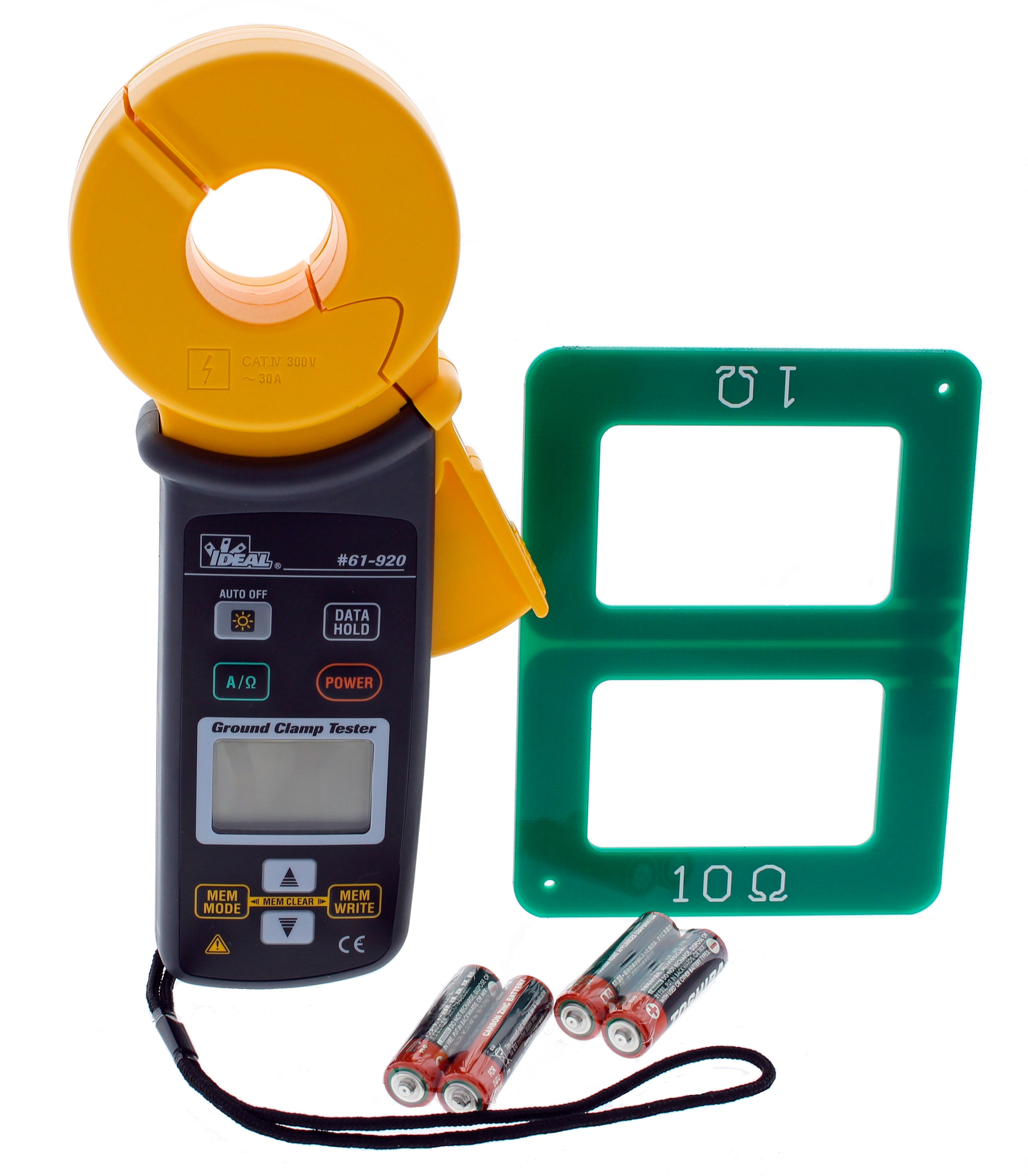 Ground pile clamp resistance tester
