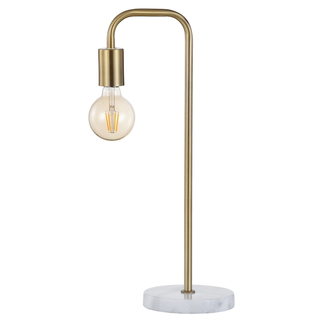 Jonathan Y Classic 20 5 In Brass Gold, Gold Exposed Bulb Floor Lamps