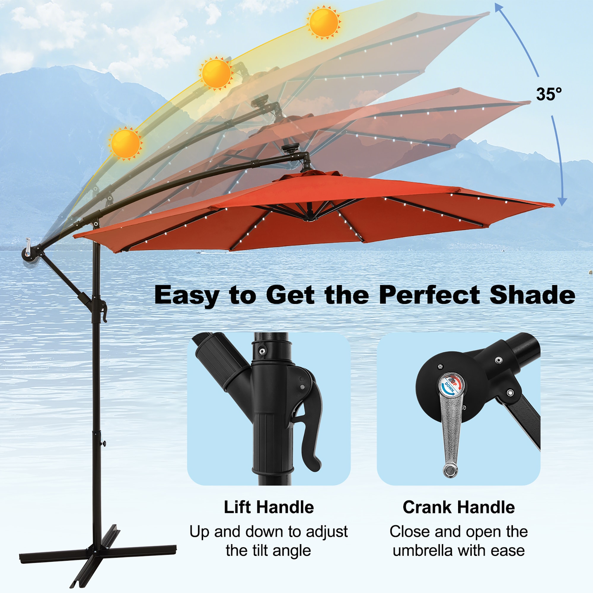 Costway HCST00821 Beach-Umbrellas - View #5