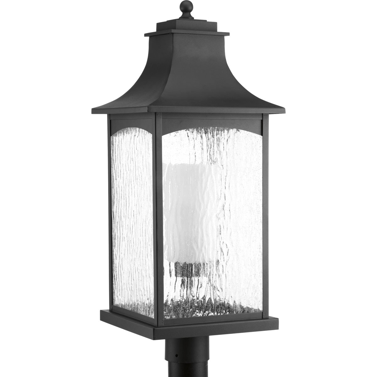 Progress Lighting Maison CFL 26.38-in Black Traditional Outdoor Post ...