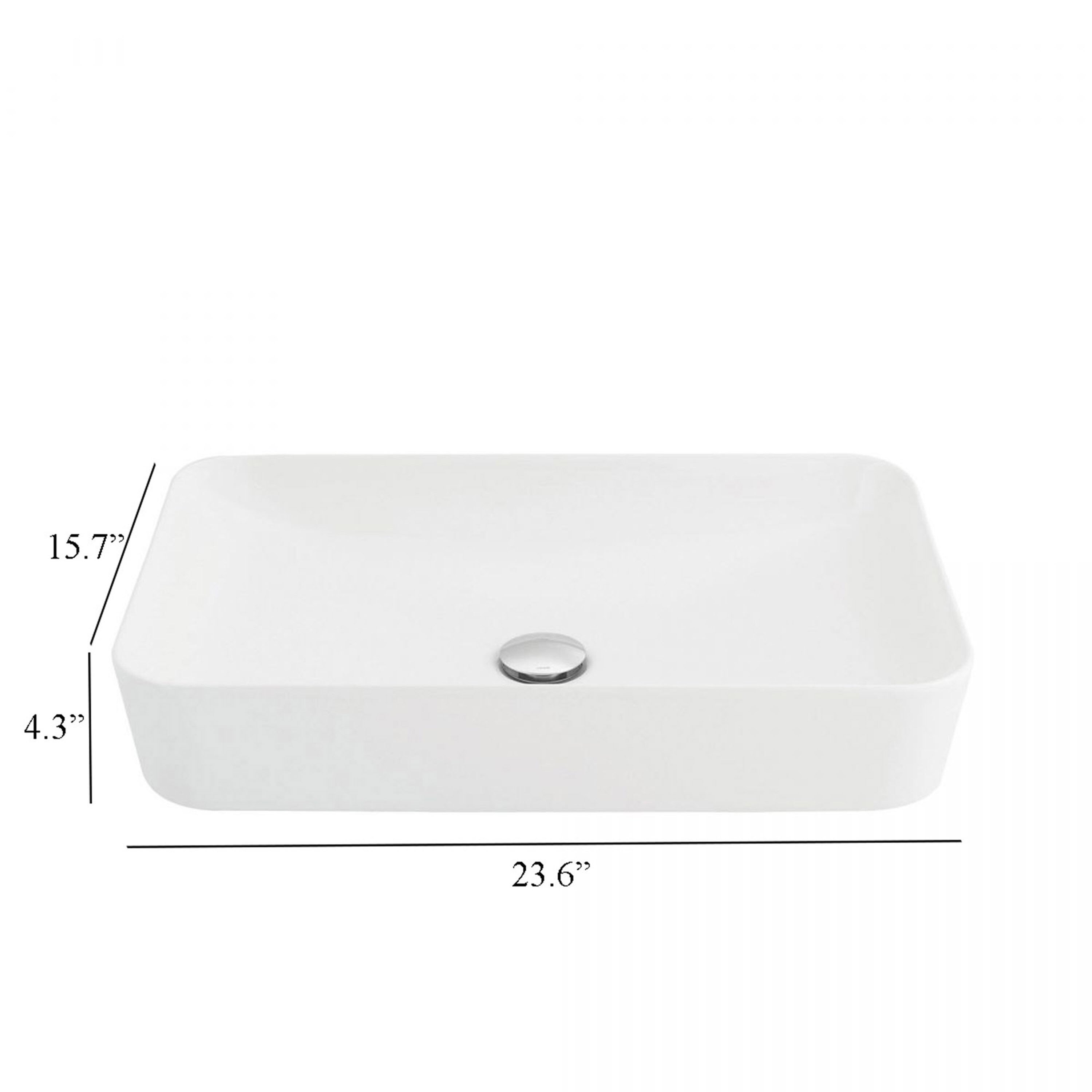 WS Bath Collections ULTRA UL 060 Bath-Sink - View #7