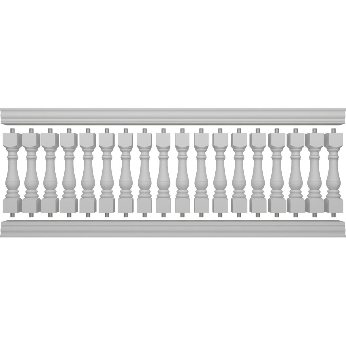 Ekena Millwork BALK42X120BRA railings - View #5