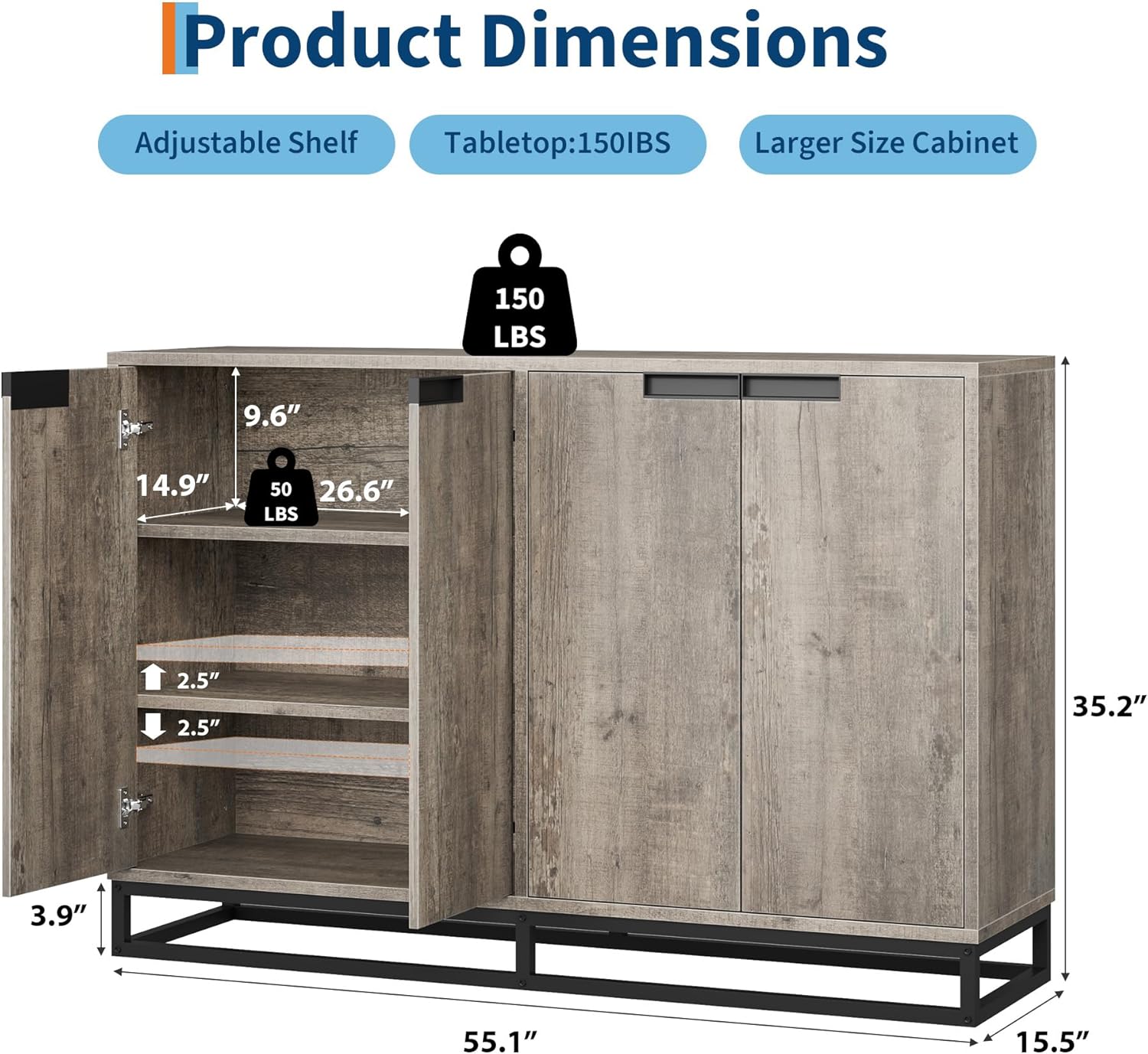 Qeetex LHF-BG-NT92209 Dining-Kitchen-Storarge - View #3