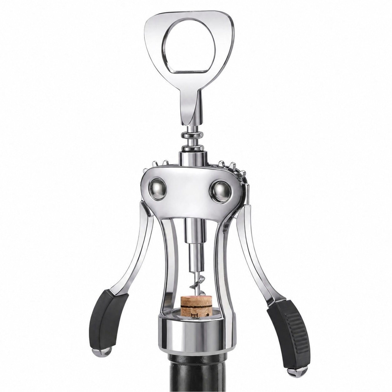 Aoibox  Heavy Duty Zinc Alloy Wing Corkscrew with Ergonomic Handle and Sharp Spiral Screw for Wine and Bottle Opening