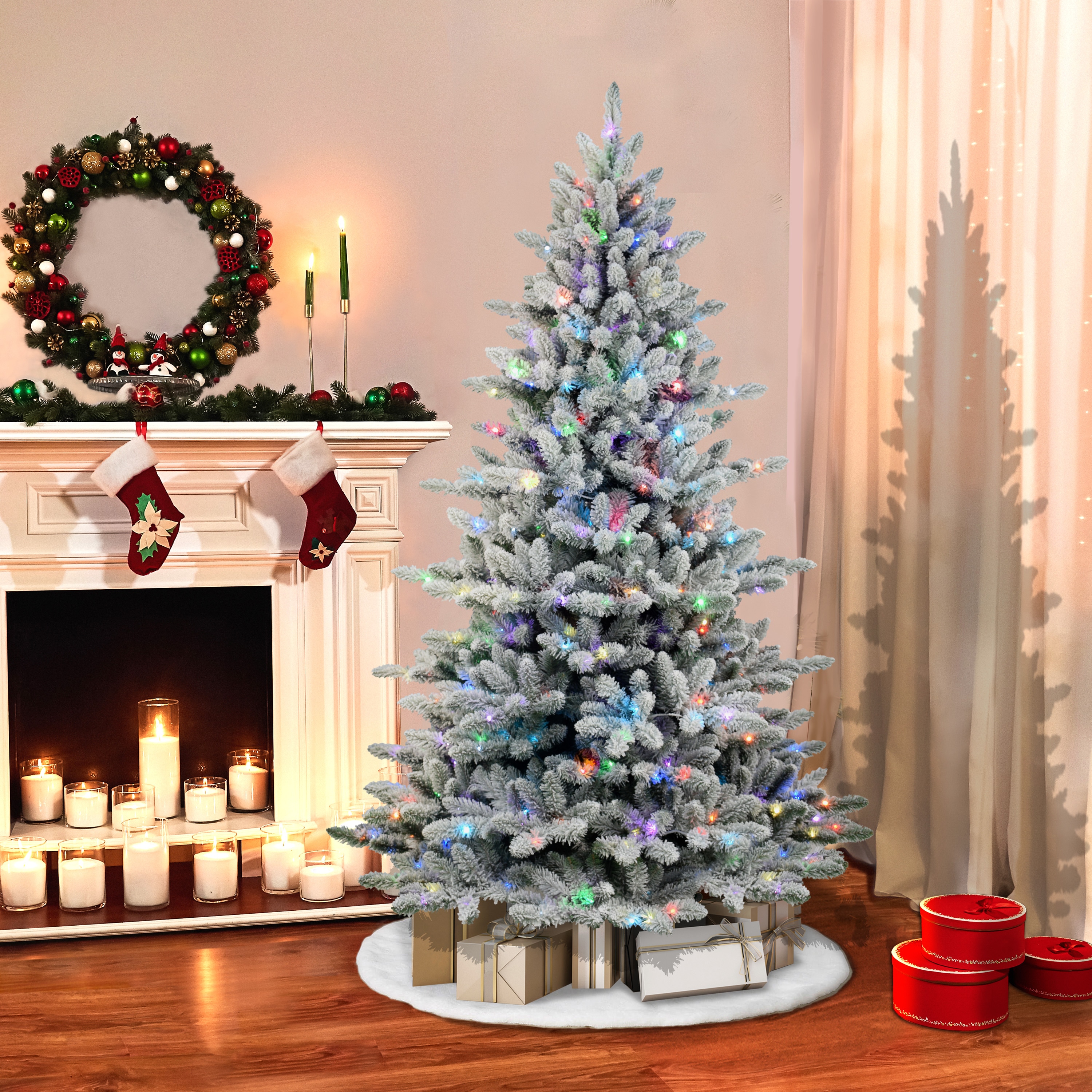 Puleo International BYGA-75QRGBL4 Artificial-Christmas-Trees - View #3
