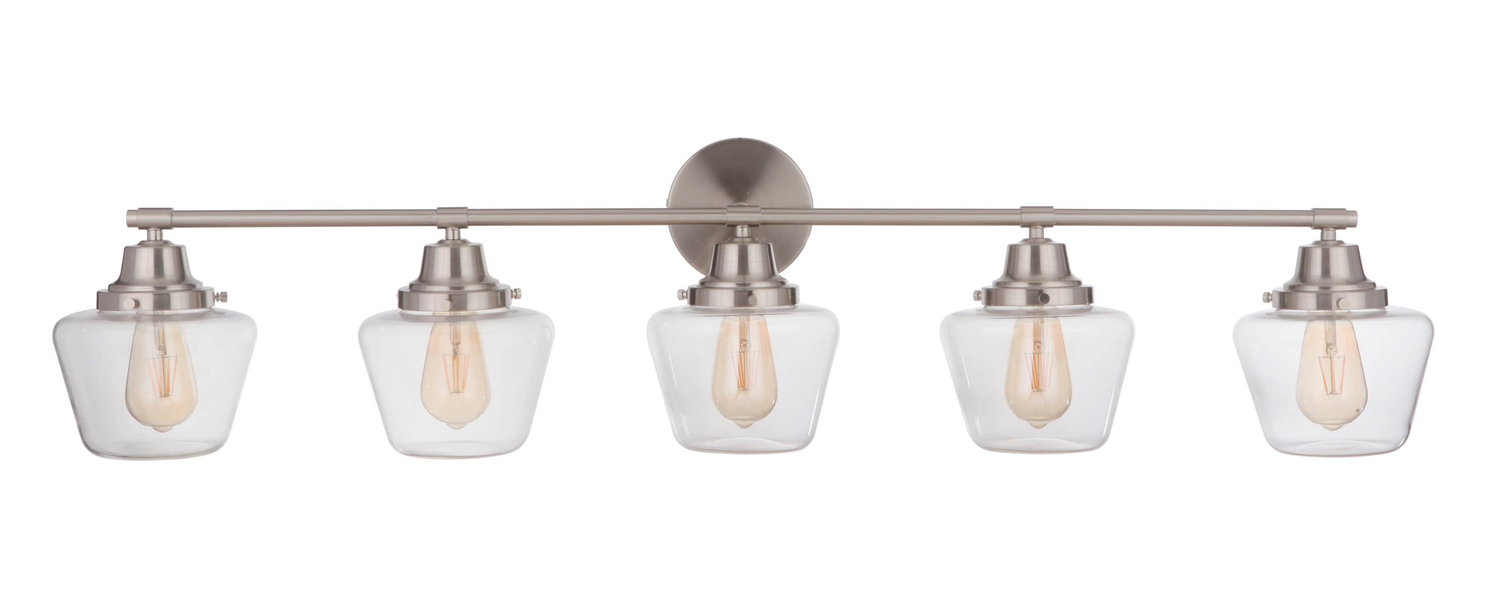 Lowes vanity deals lights brushed nickel