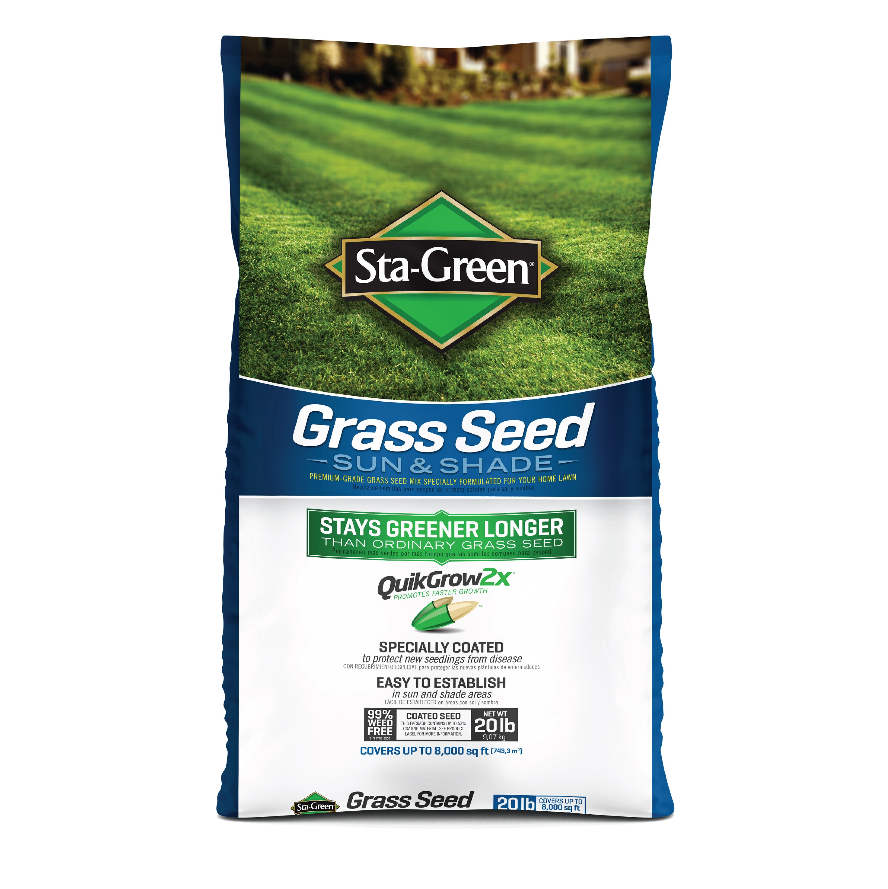 Sta-Green Sun and Shade 20-lb Mixture/Blend Grass Seed at Lowes.com