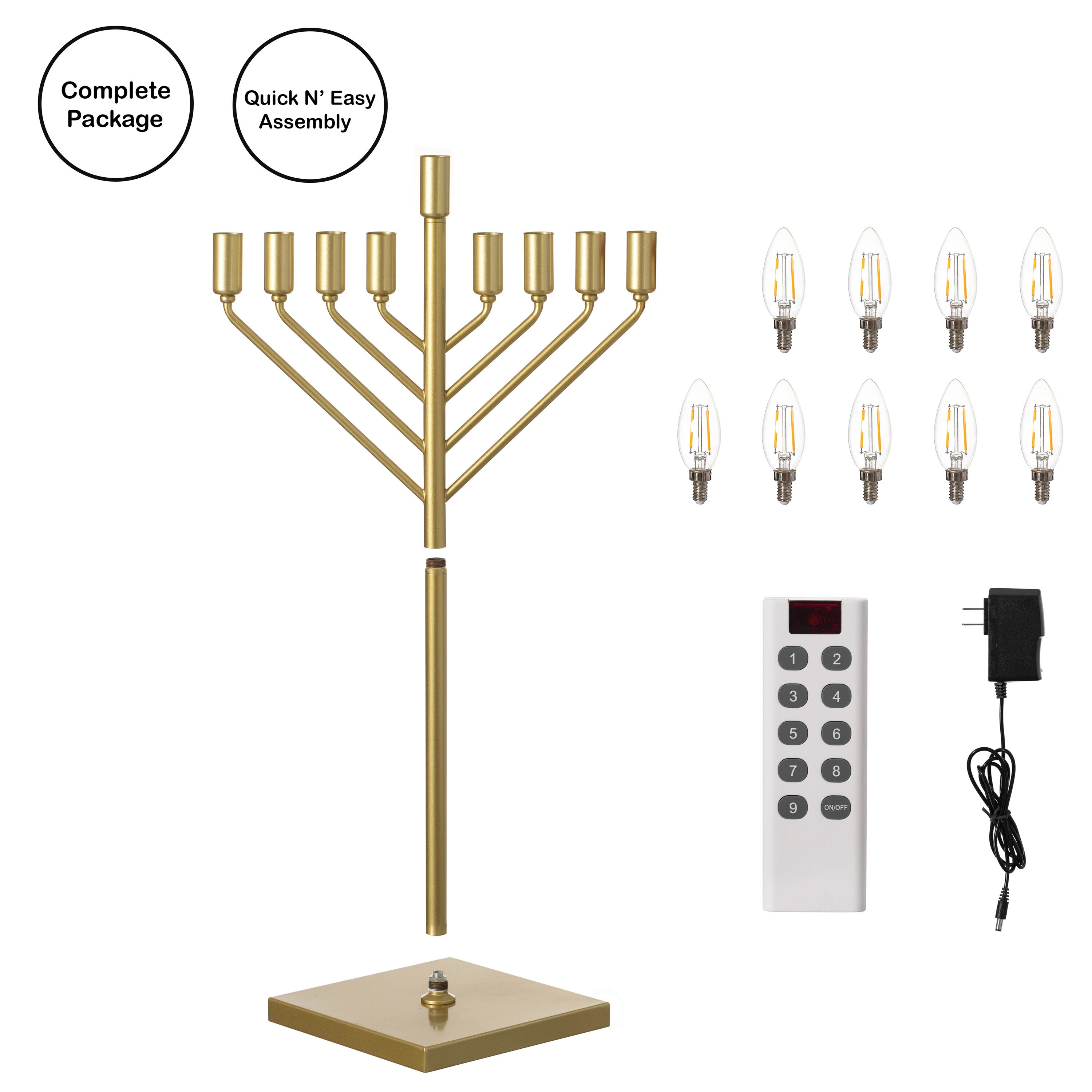 Vintiquewise QI004693GD Indoor-Hanakkah-Decor - View #6