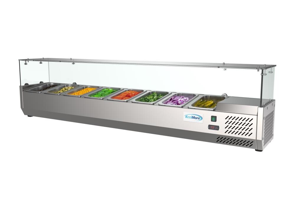 Koolmore 47 in. W 10 cu. ft. Refrigerated Food Prep Station Table