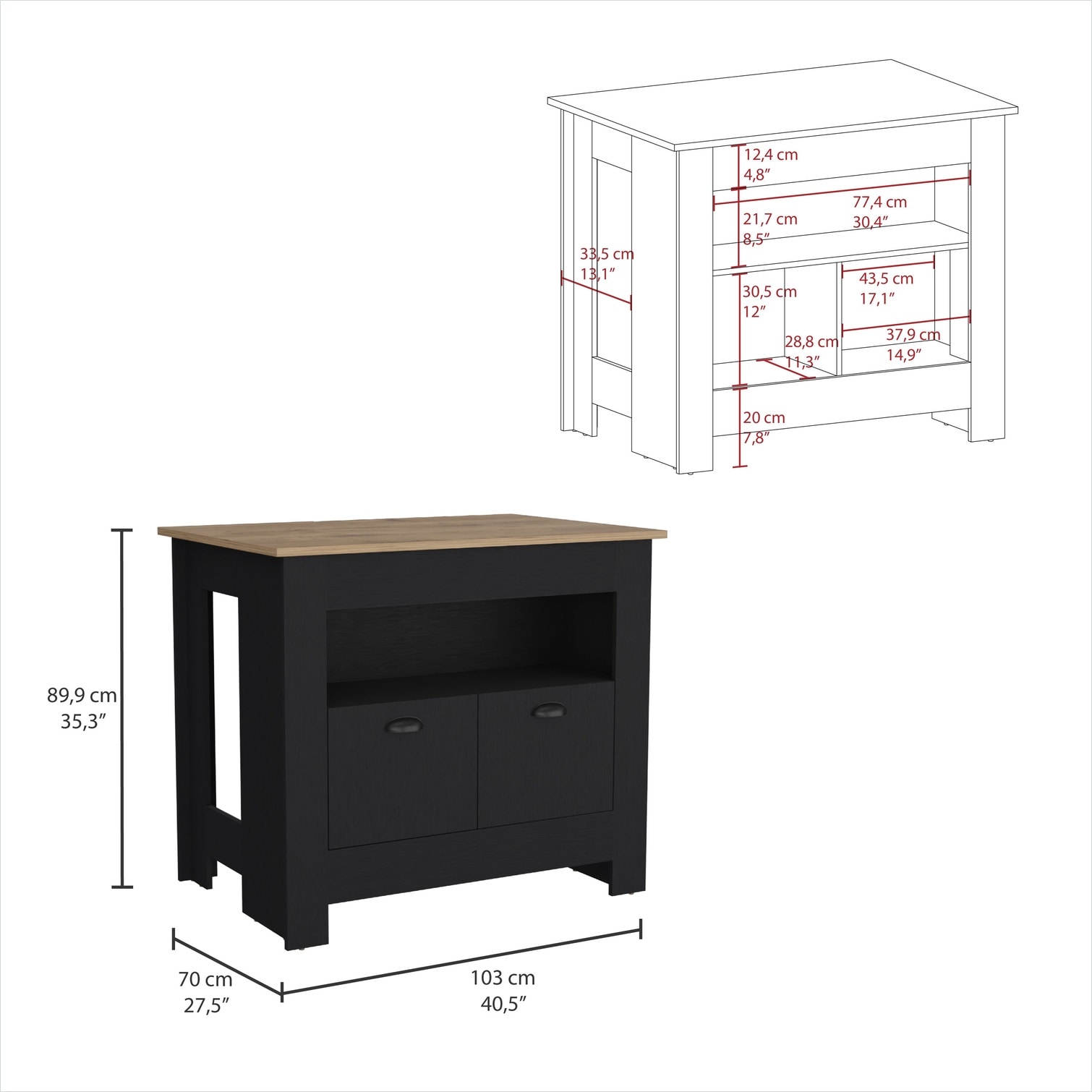 FlowLuxe 8XYDZ820L0BU Kitchen-Furniture - View #4