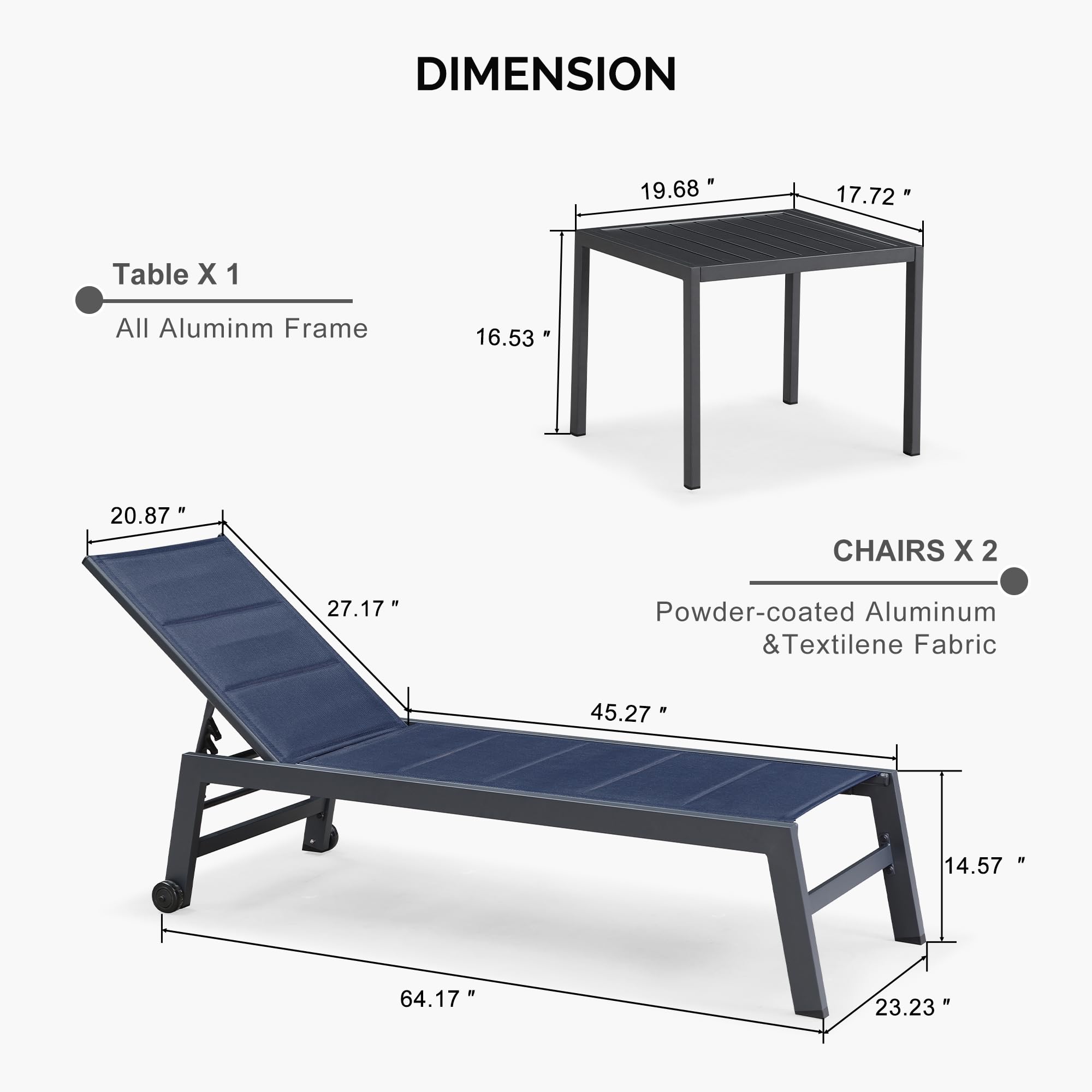 PURPLE LEAF LS04-CLS03-XJ-JMNB Patio-Chairs - View #2