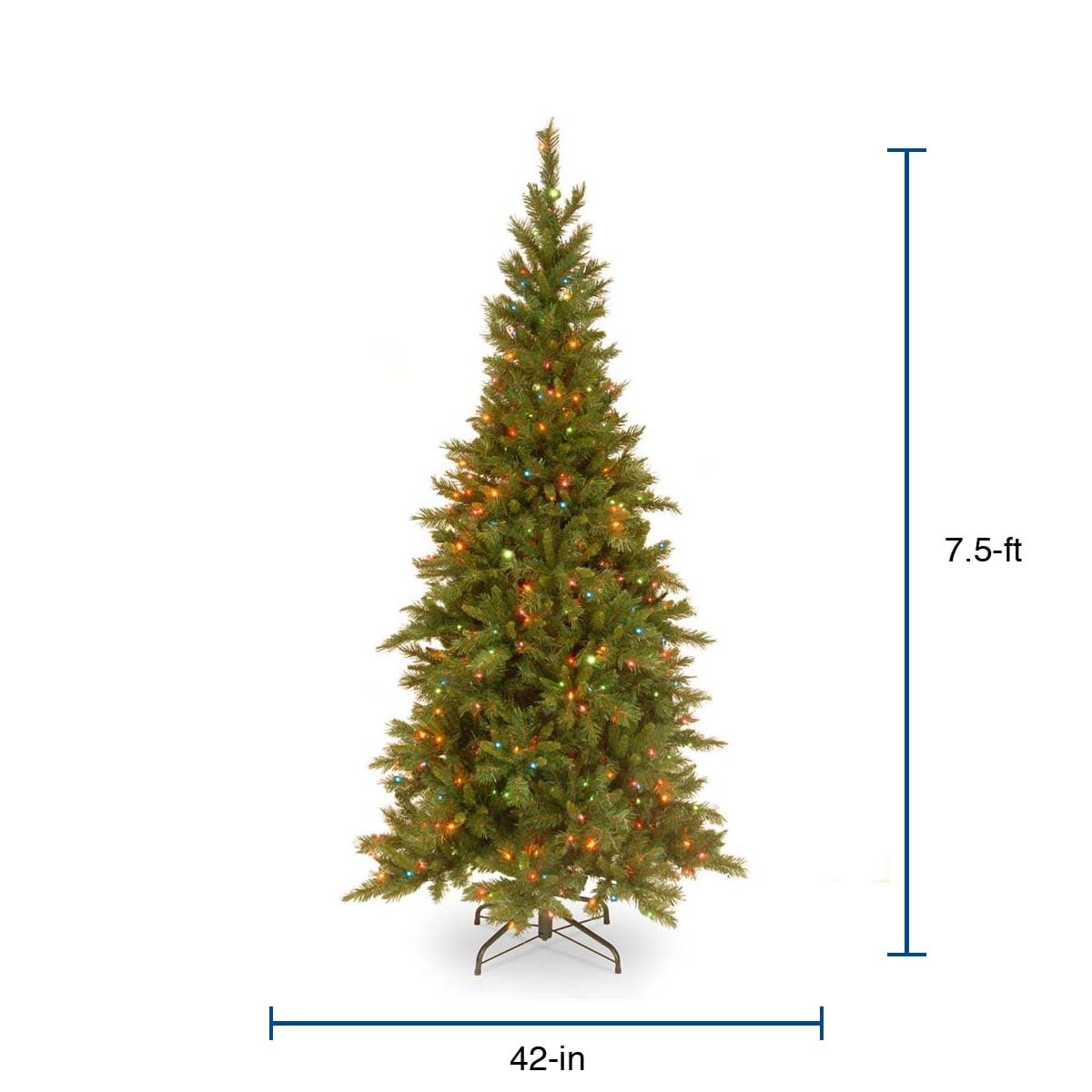 tiffany fir slim artificial christmas tree