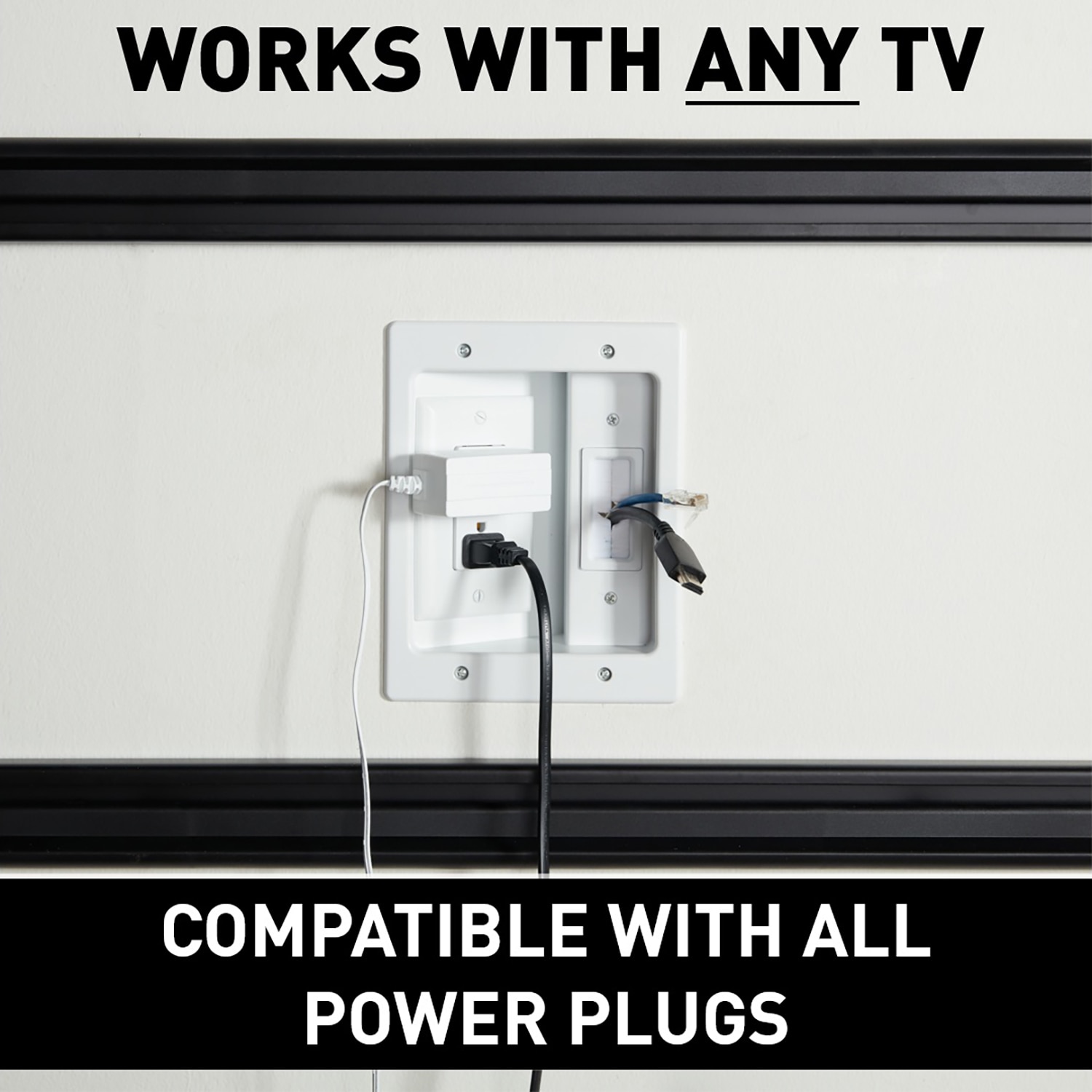 SANUS Simplicity In-wall Power and Cable Management Kit