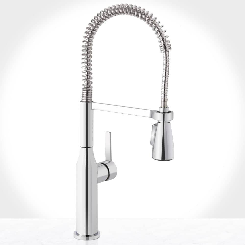 Miseno  MNO500L Galleria PreRinse Single Handle Kitchen Faucet with MultiFlow Spray Head  Includes Optional Deck Plate