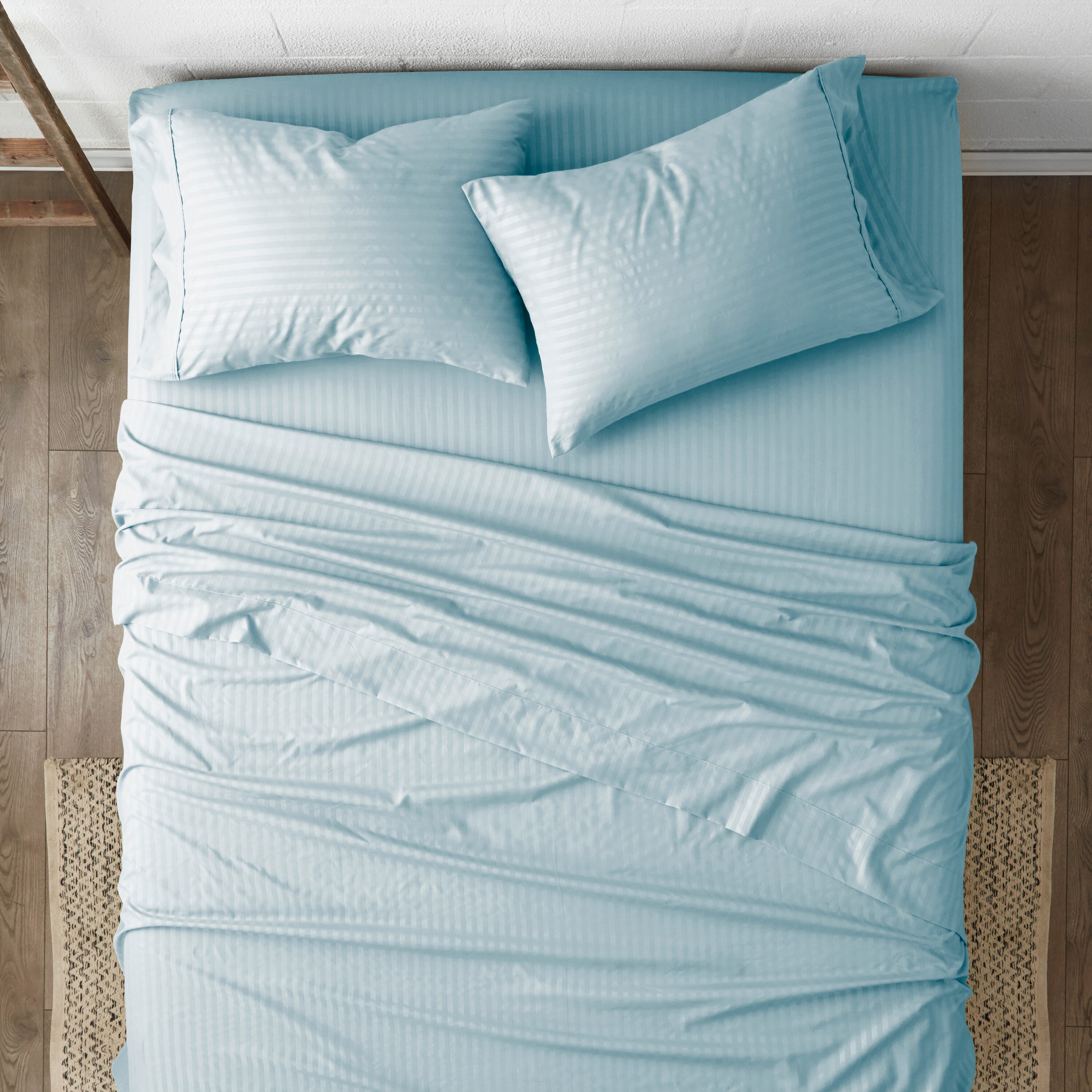 Ienjoy Home IEH-STRIPE-TW-AQ Sheet-Sets - View #3