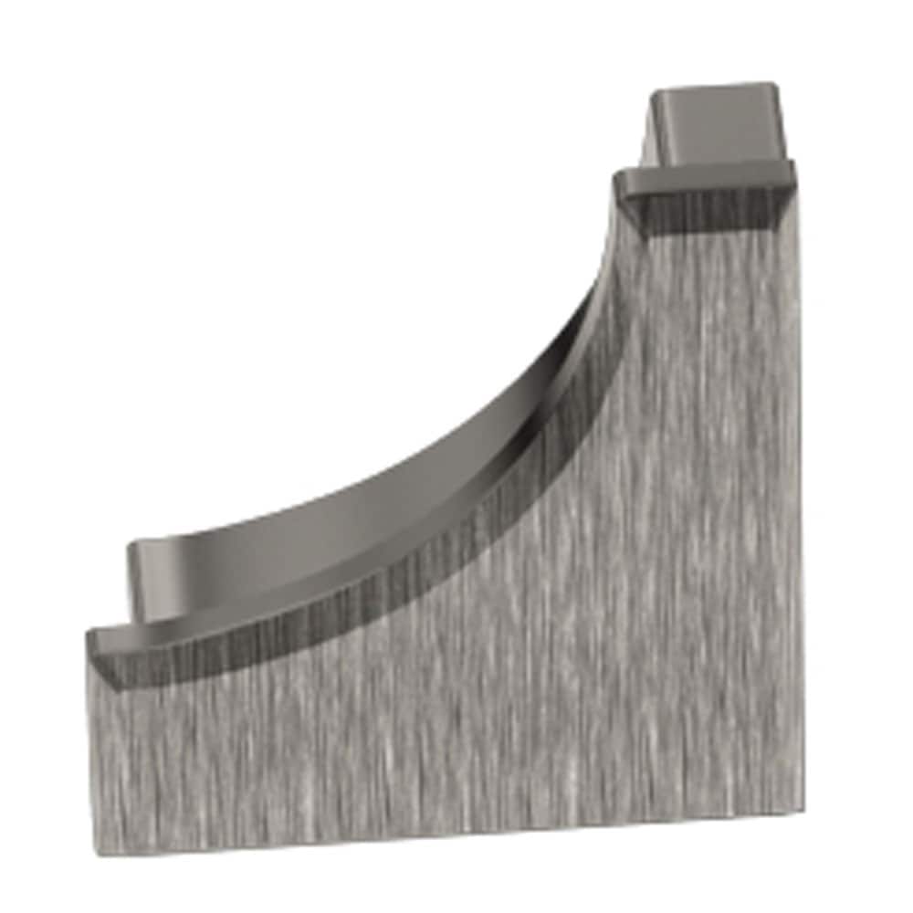 Schluter Systems E/AHK1S/ATGB Dilex-AHK 0.563-in W x 0.5-in L Brushed nickel anodized aluminum Aluminum End caps Tile Edge Trim