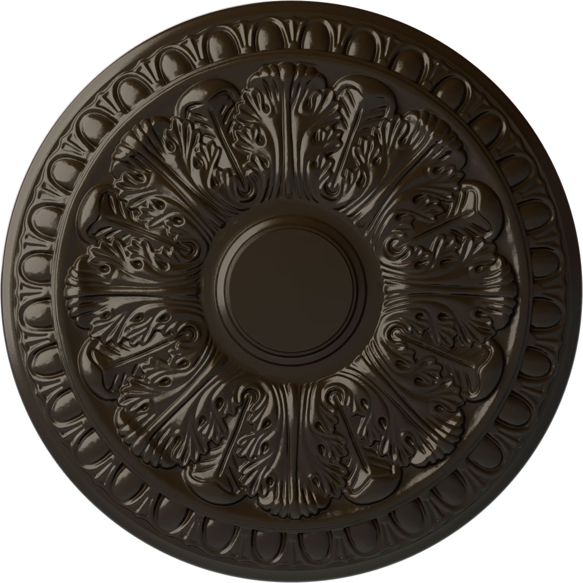 Ekena Millwork CM15CNSHF Colton 15.75-in W x 15.75-in L Painted Stone Hearth Polyurethane Whole Ceiling Medallion