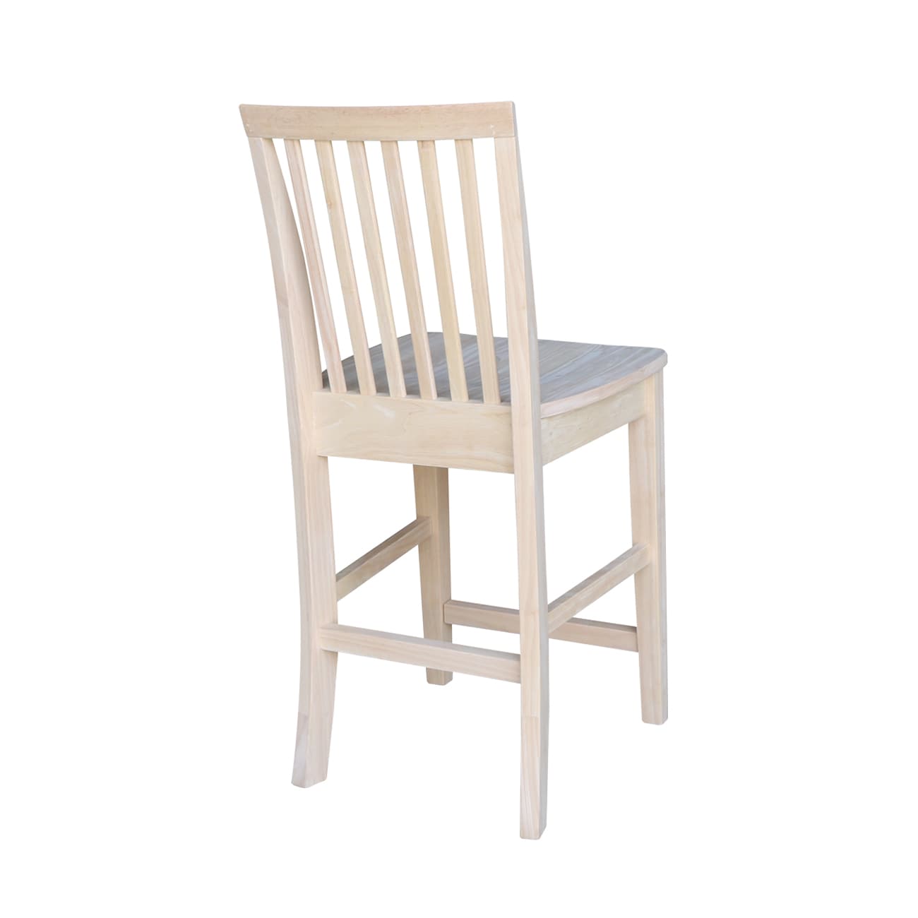 Adjustable Natural Parawood Mission 24" Counter Stool