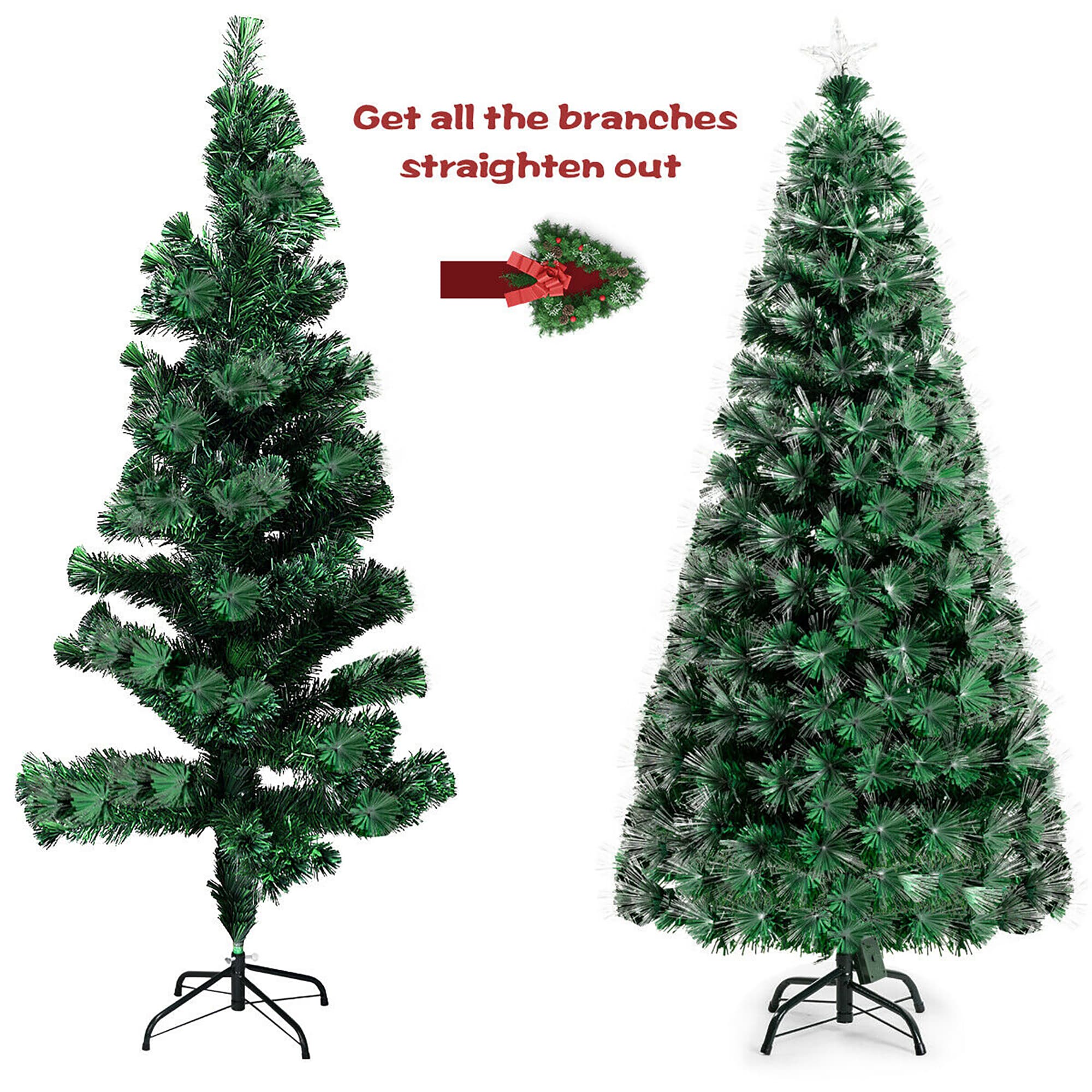Forclover HYFW-TR337 Artificial-Christmas-Trees - View #4