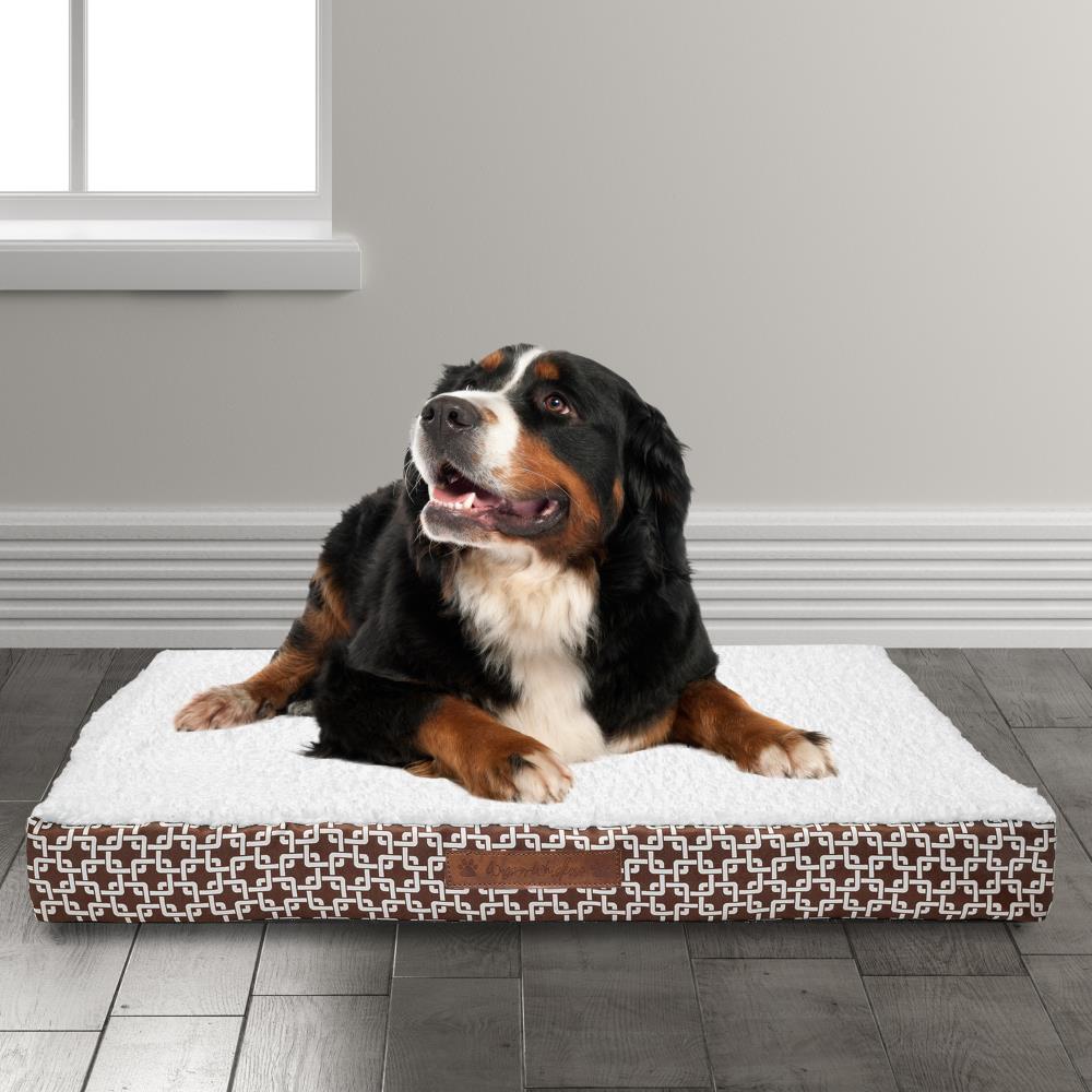 Duck River Textile DAHCO=12 /15899 Rectangular Chocolate Polyester Orthopedic Dog Bed ( Extra Large)