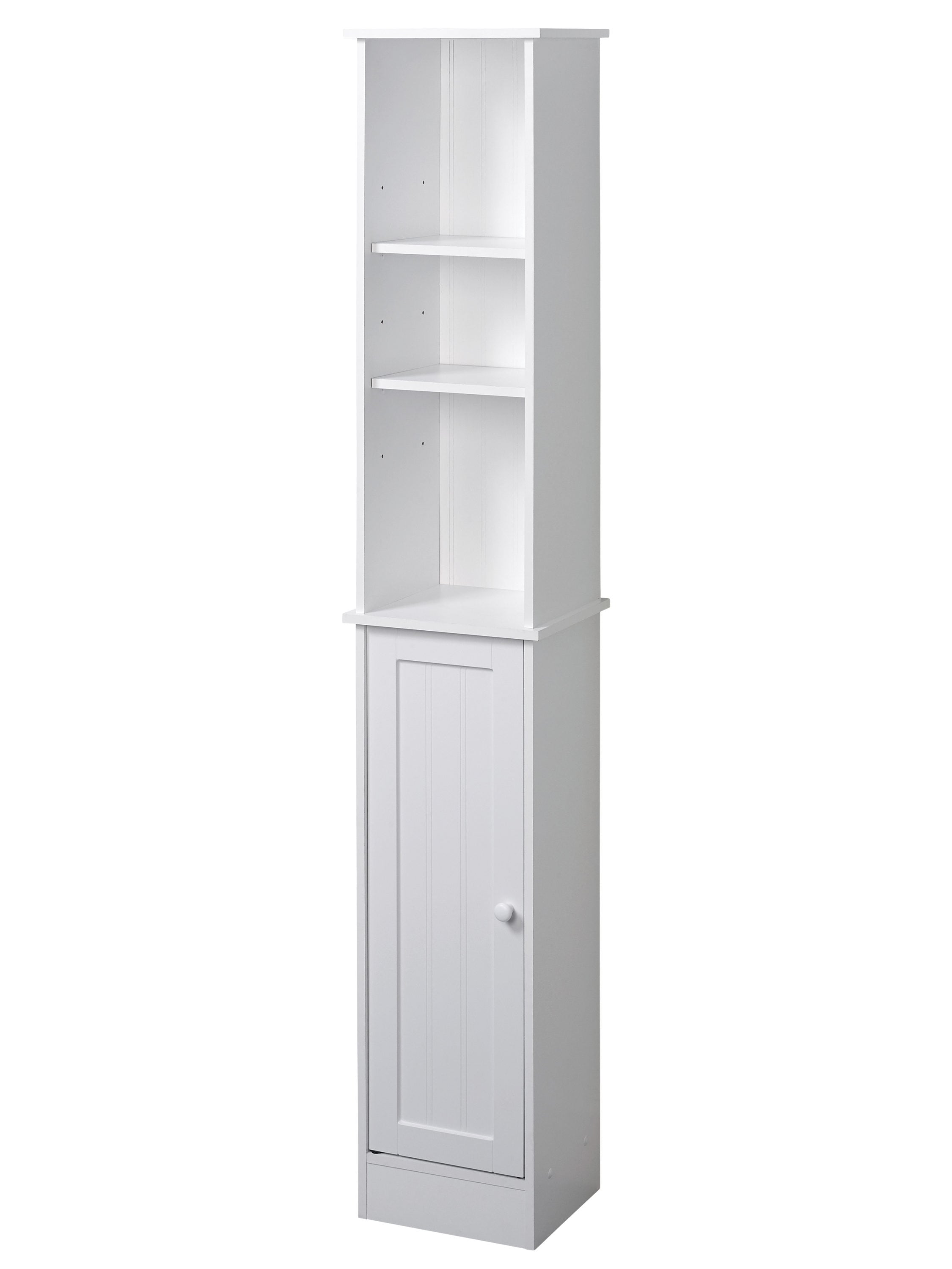 Elegant Home Fashions Wooden Bathroom Linen Tower Storage Cabinet Space  Saver Organizer, Gray, 1 - Food 4 Less