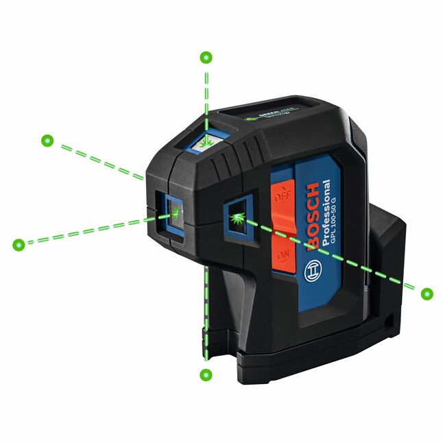 Bosch Green 125-ft Self-Leveling Indoor Line Generator Laser Level 5 Spot Beam in the Laser Levels department at Lowes.com