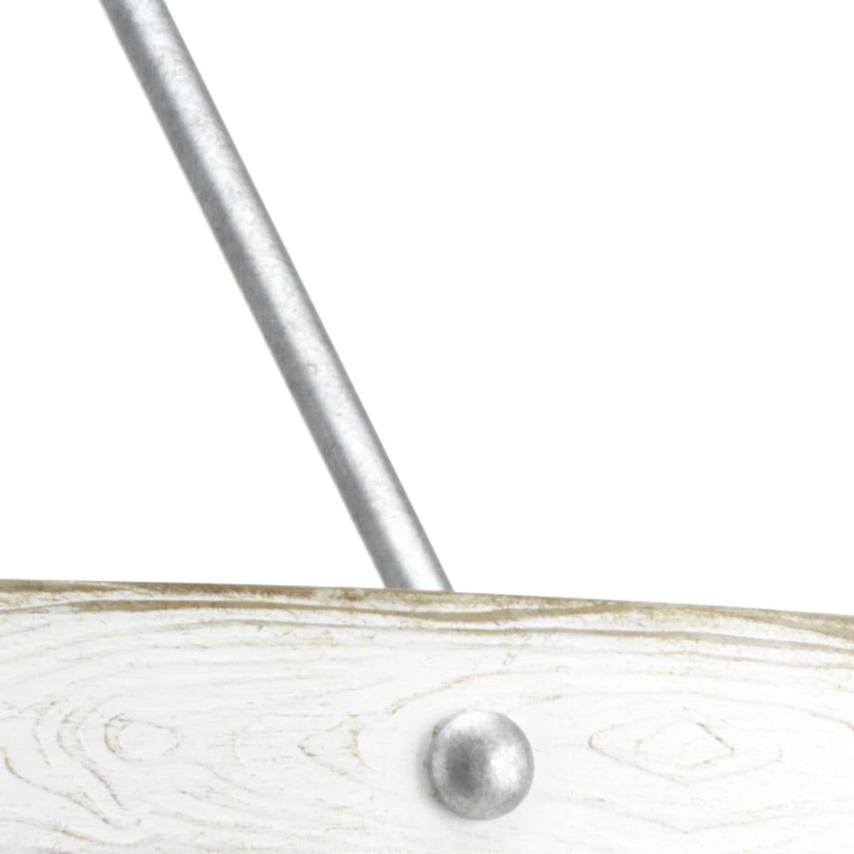 Gulliver 27.75" Galvanized Steel Farmhouse Drum Pendant with Wood-Grained Accents