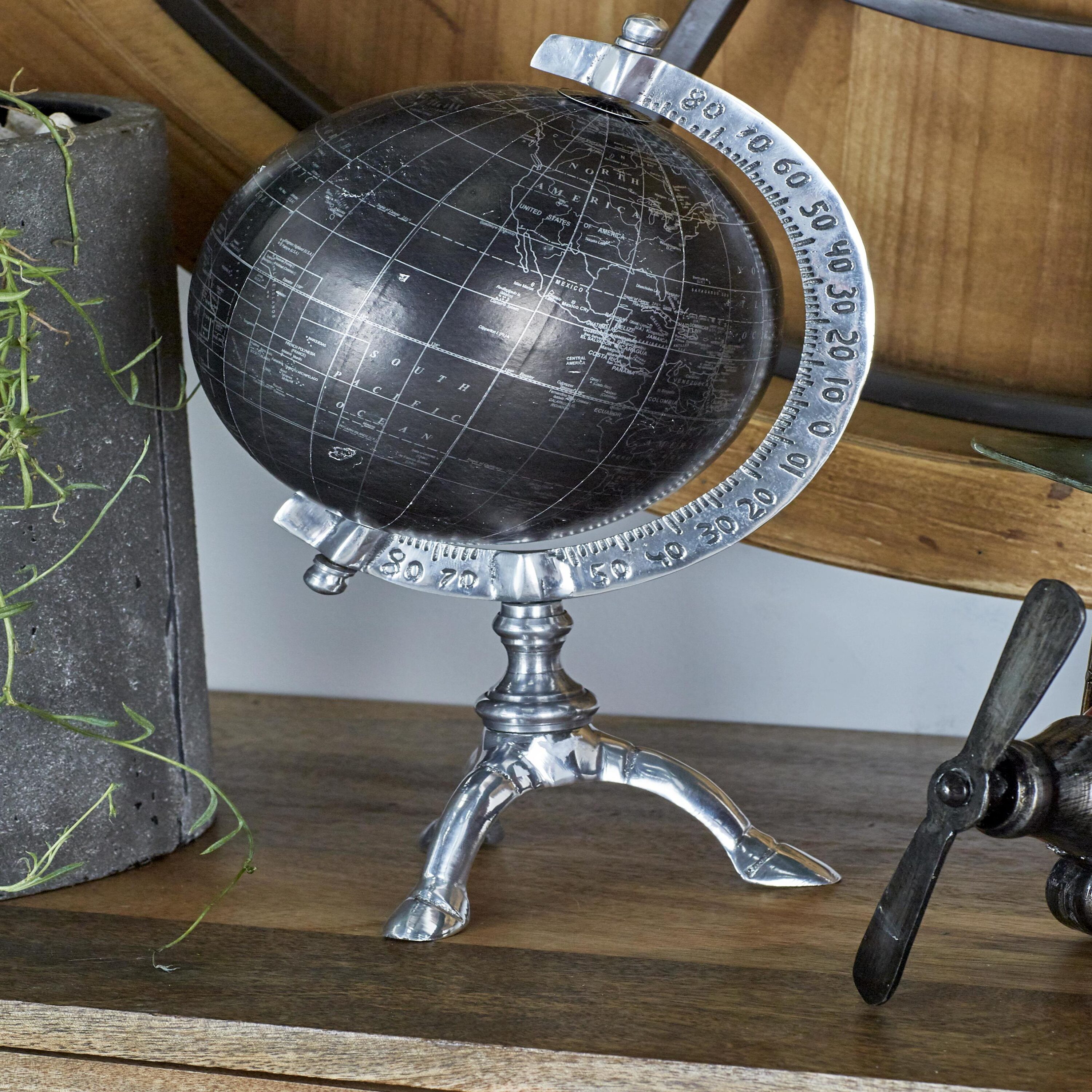 Grayson Lane 24493 Black Aluminum Rustic Decorative globe