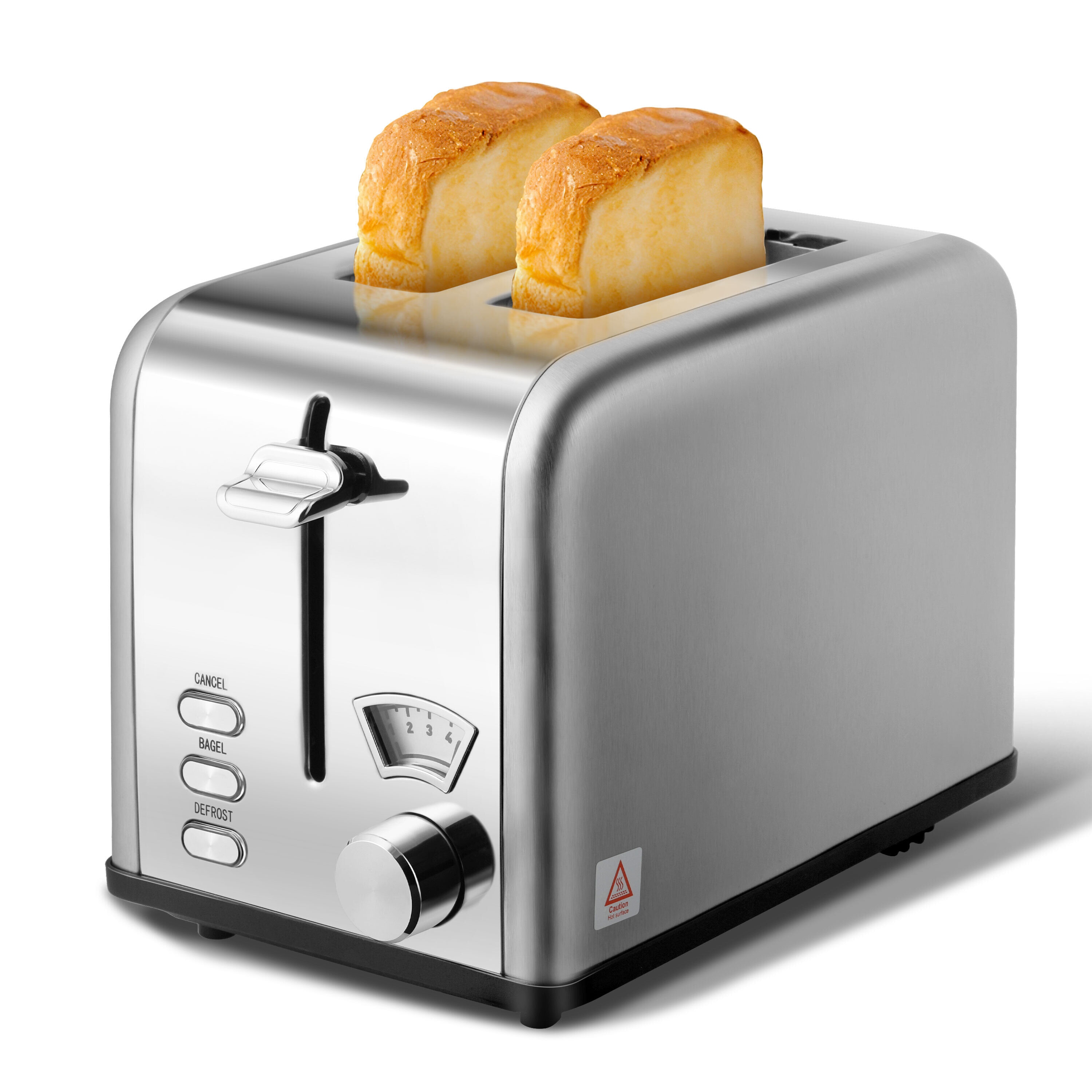 Galanz Retro 2-Slice Toaster, 1.5 Extra Wide Slots for Bagels & Thick  Bread, Defrost and 6 Browning Levels, Includes a Dust Lid & Removable Crumb